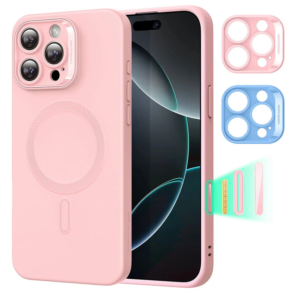 iPhone 16 Pro Max Cloud Soft Magnetic Case (Camera Control) - Pink
