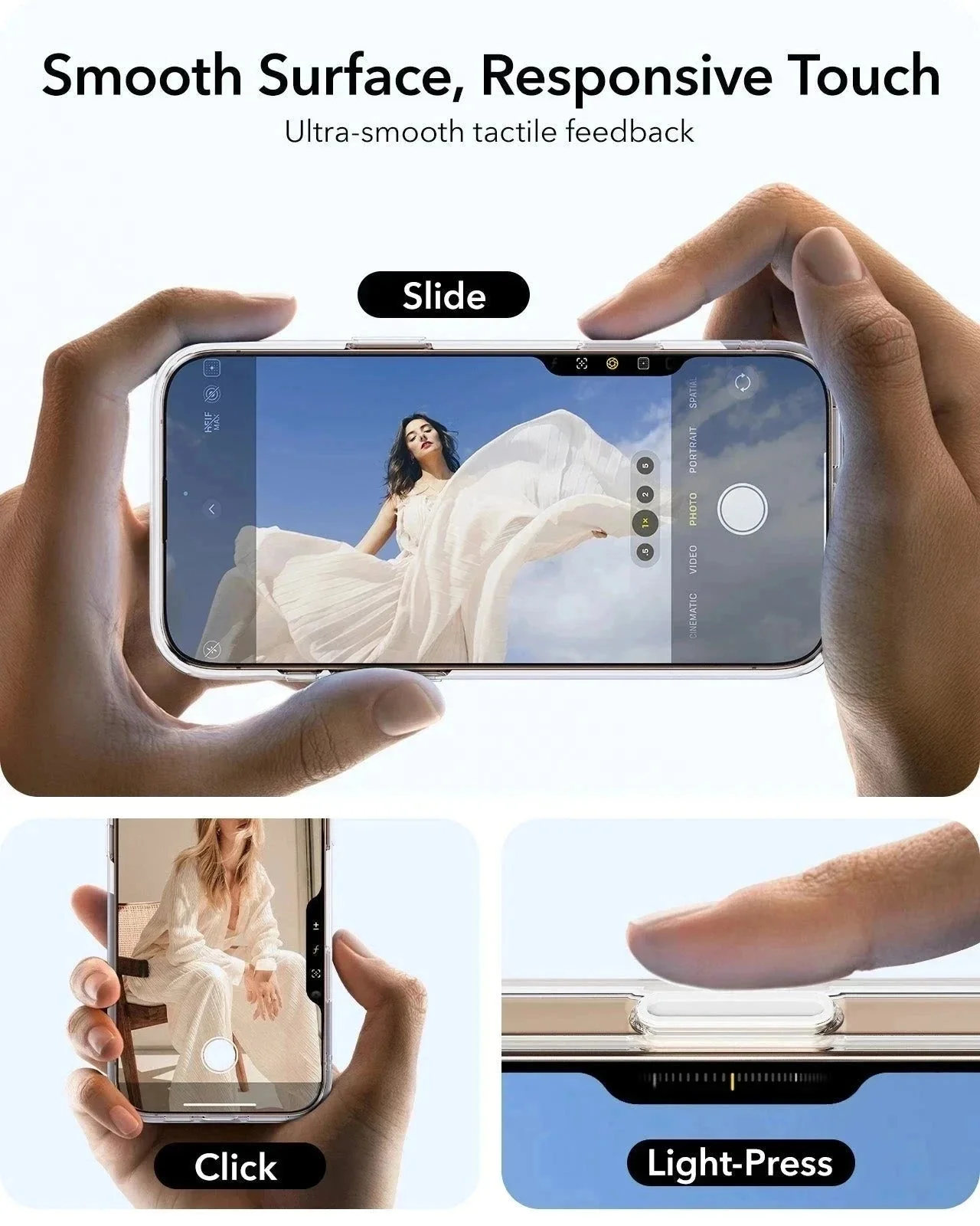 iPhone 16 Pro Max Classic Hybrid Magnetic Case (Camera Control, Stash Stand) - Clear - Image 4