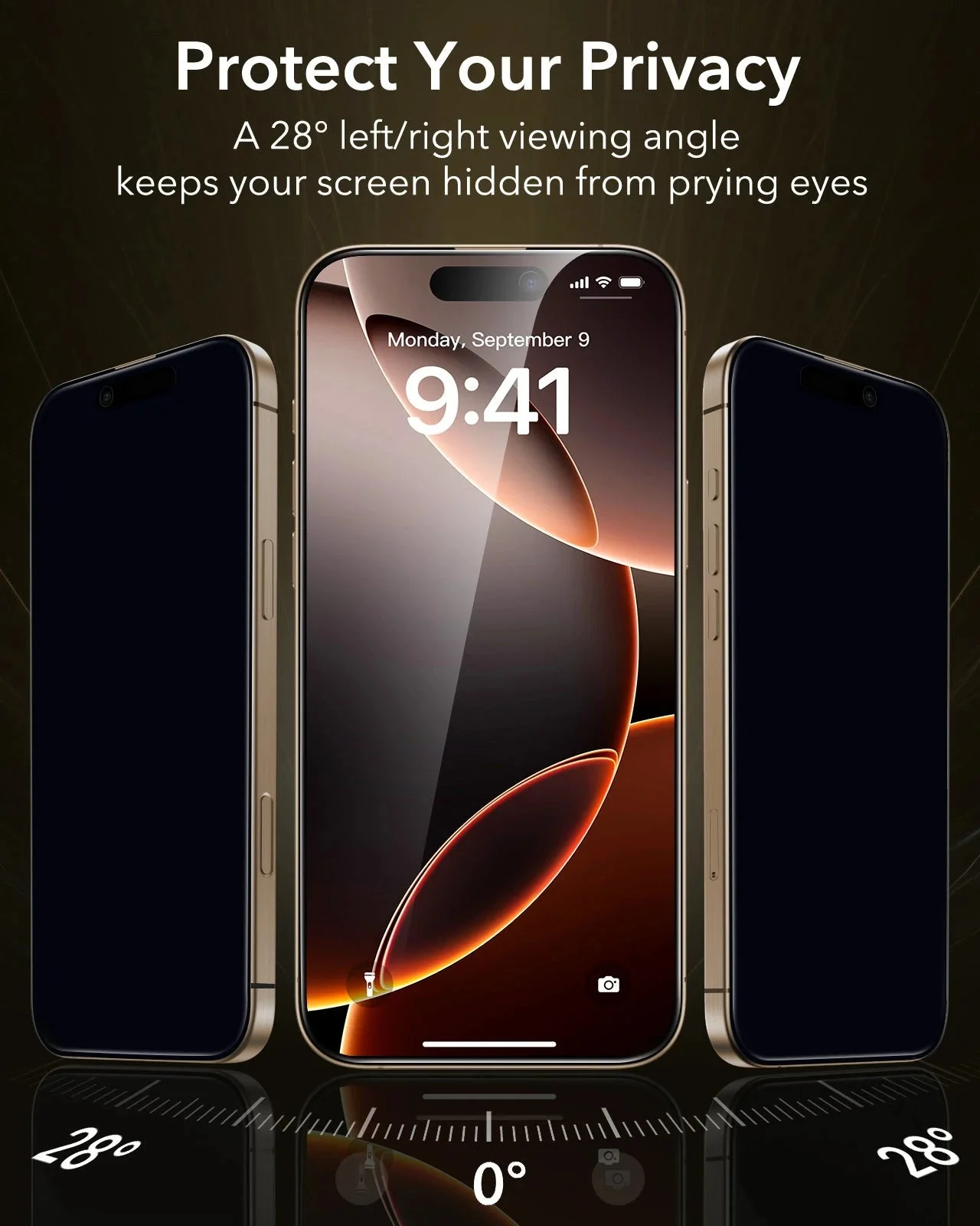 iPhone 16 Pro Max UltraFit Armorite®️ Pro Privacy Screen Protector - 3 Pack - Image 3