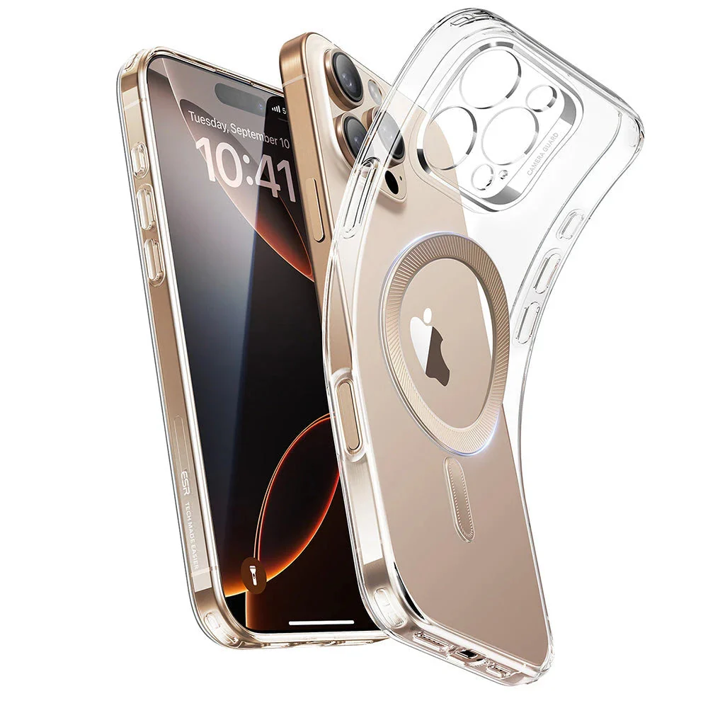 iPhone 16 Pro Max Zero Clear Case (HaloLock) - Rose Gold Ring