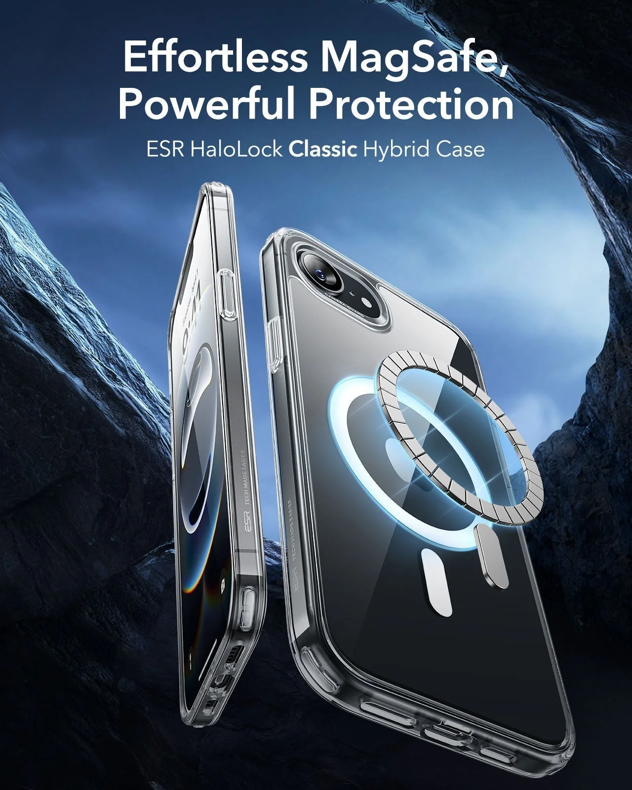iPhone 16e HaloLock Classic Hybrid Case Protection Bundle - Clear - Image 3