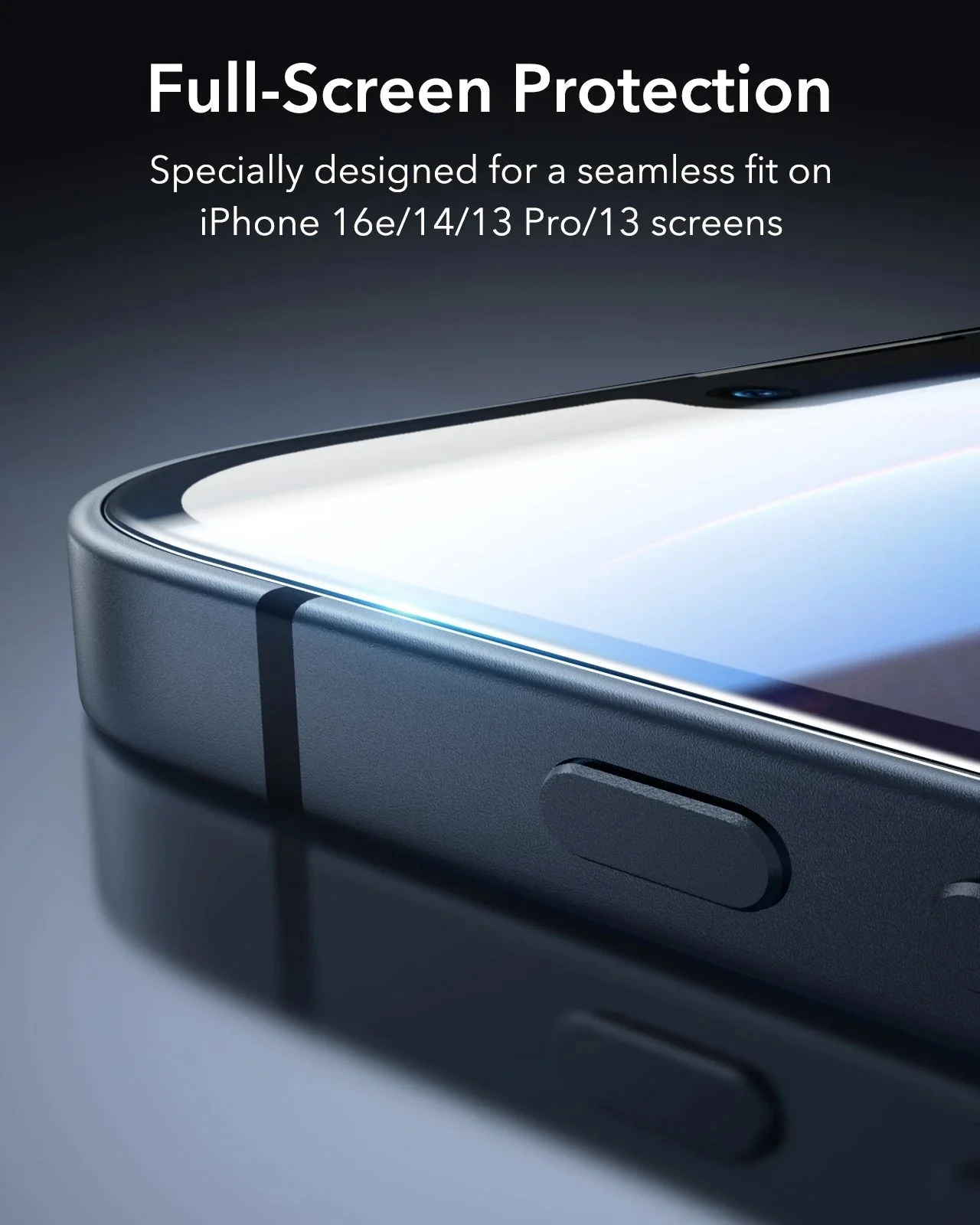 iPhone 16e HaloLock Classic Hybrid Case Protection Bundle - Clear Black - Image 14