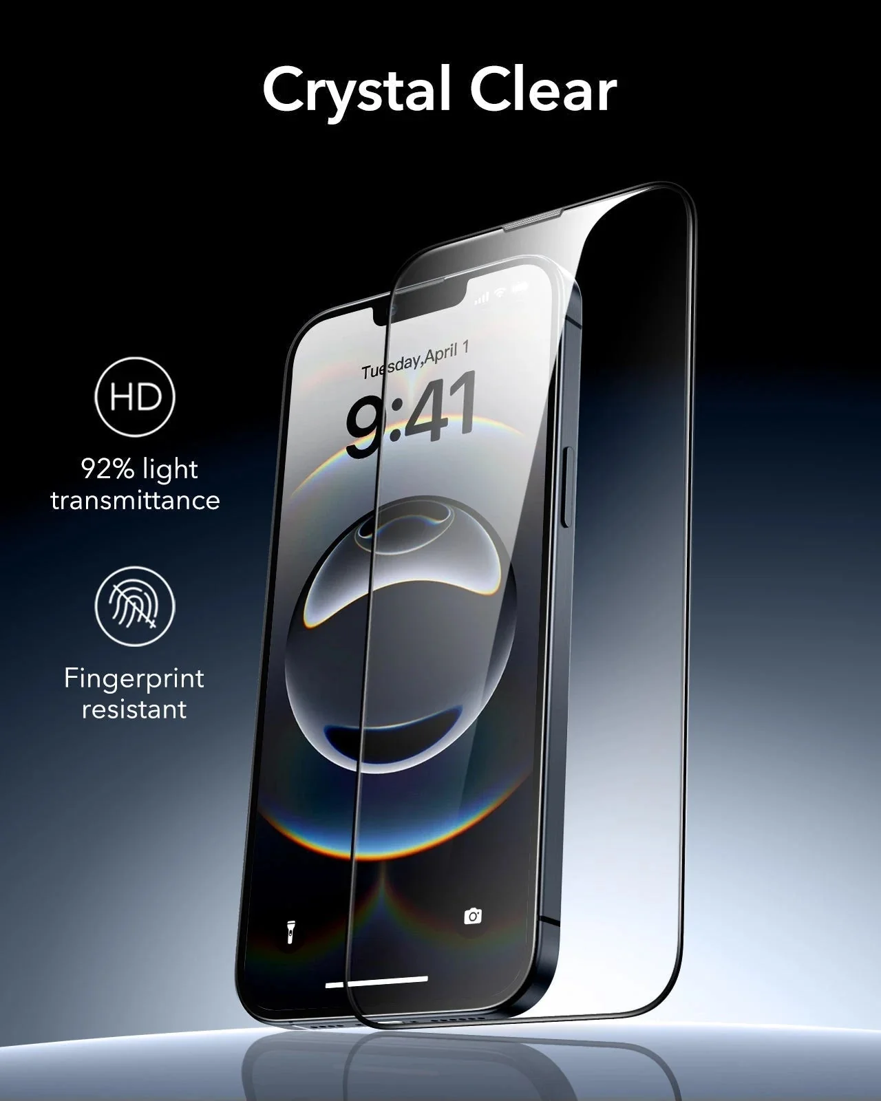 iPhone 16e HaloLock Classic Hybrid Case Protection Bundle - Clear Black - Image 16