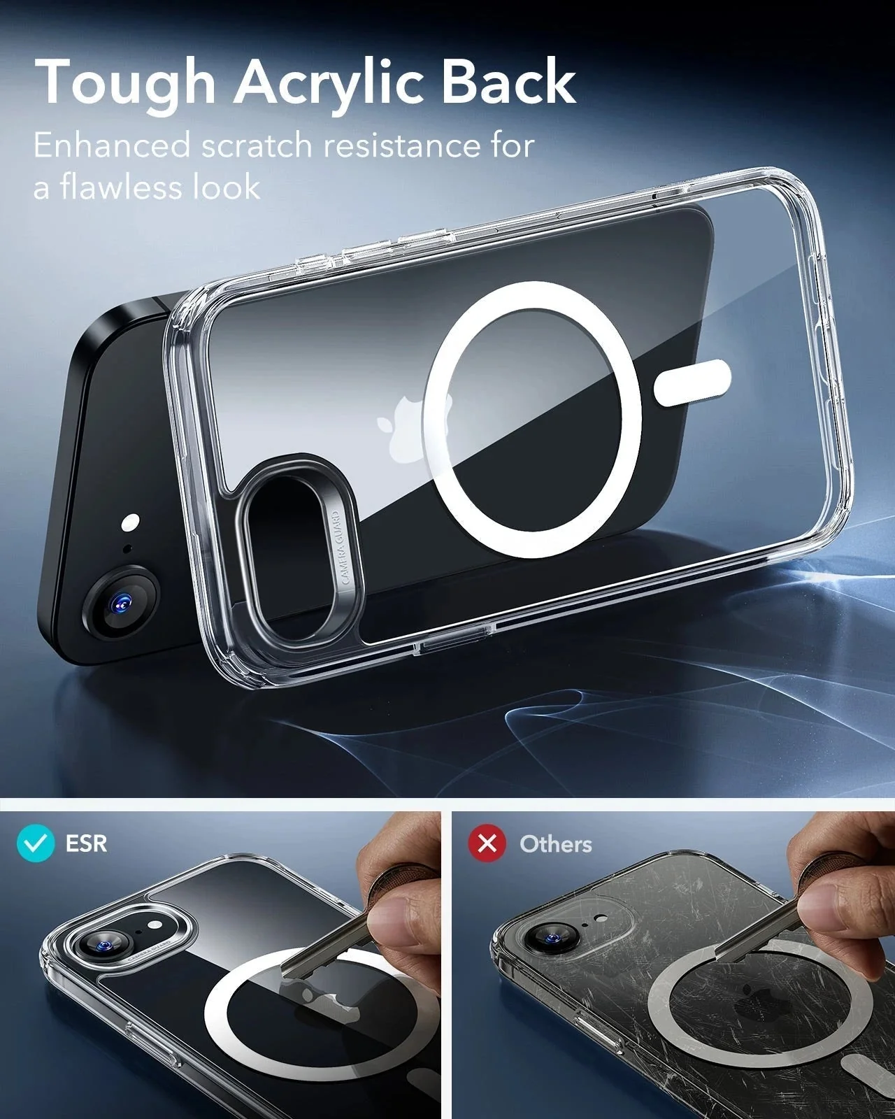 iPhone 16e HaloLock Classic Hybrid Case Protection Bundle - Frosted Black - Image 8
