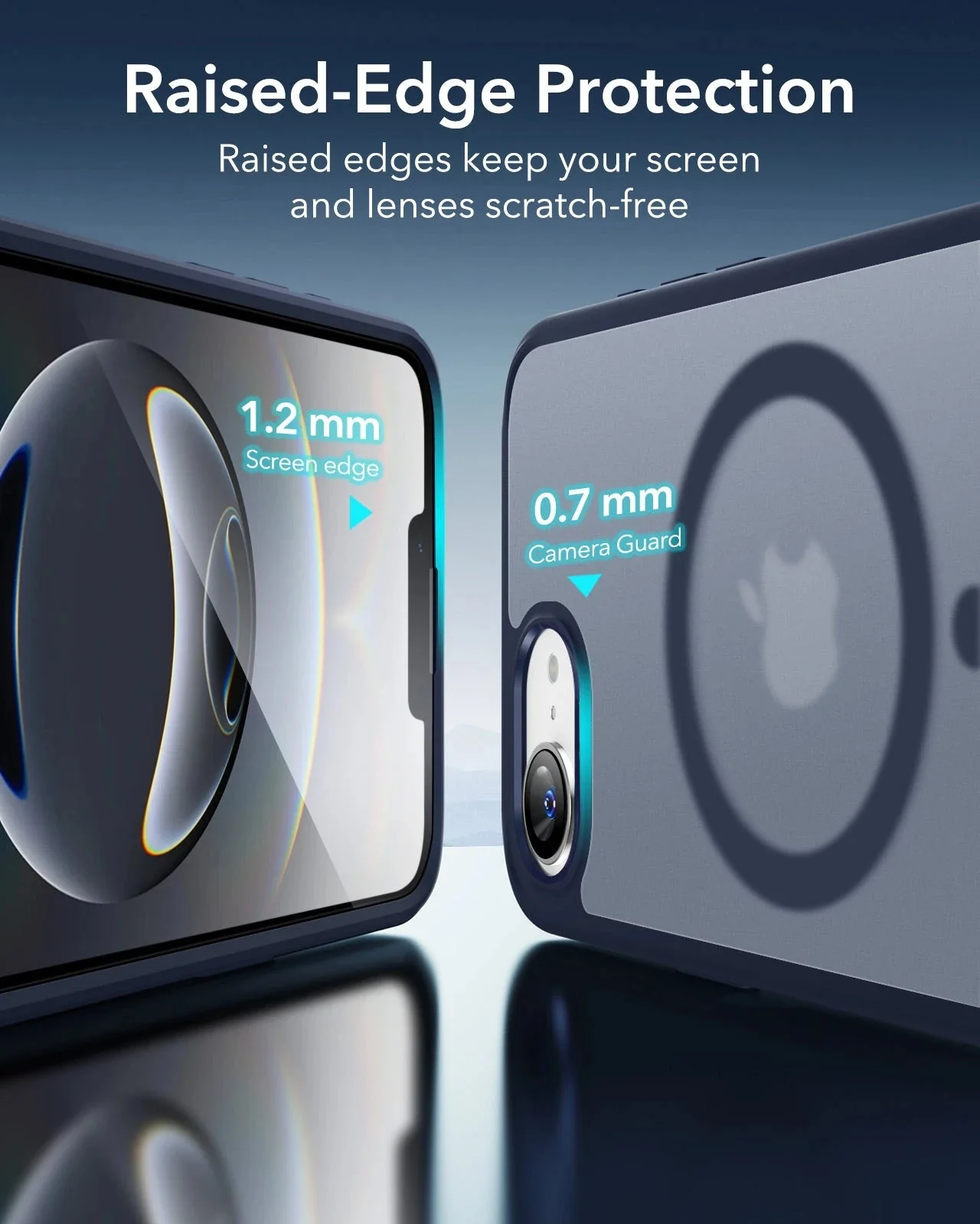 iPhone 16e HaloLock Classic Hybrid Case - Frosted Blue - Image 7