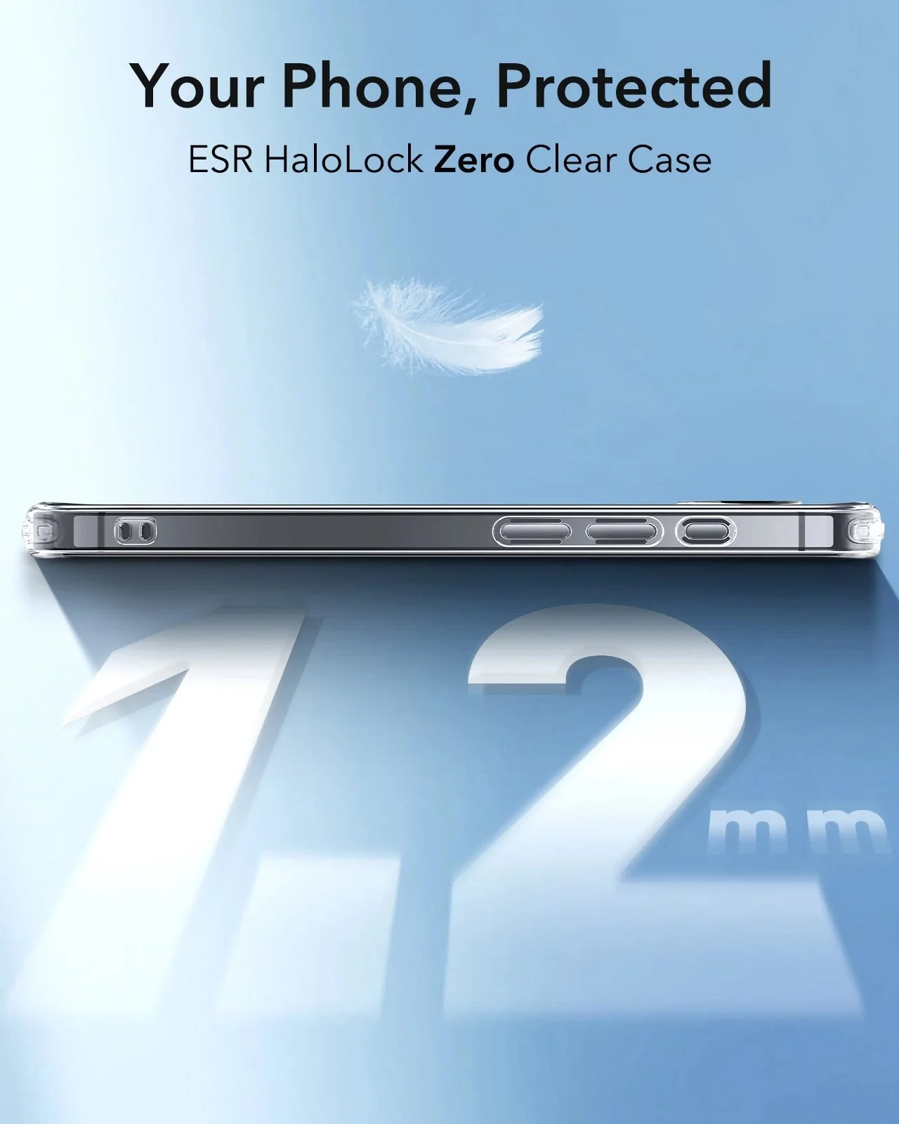 iPhone 16e HaloLock Zero Clear Case - Frosted Red - Image 2