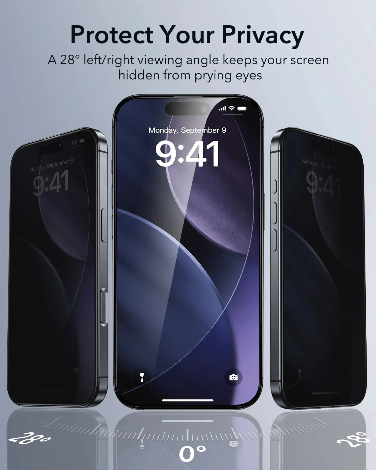 iPhone 17 Pro UltraFit Classic Privacy Screen Protector - 3 Pack - Image 3