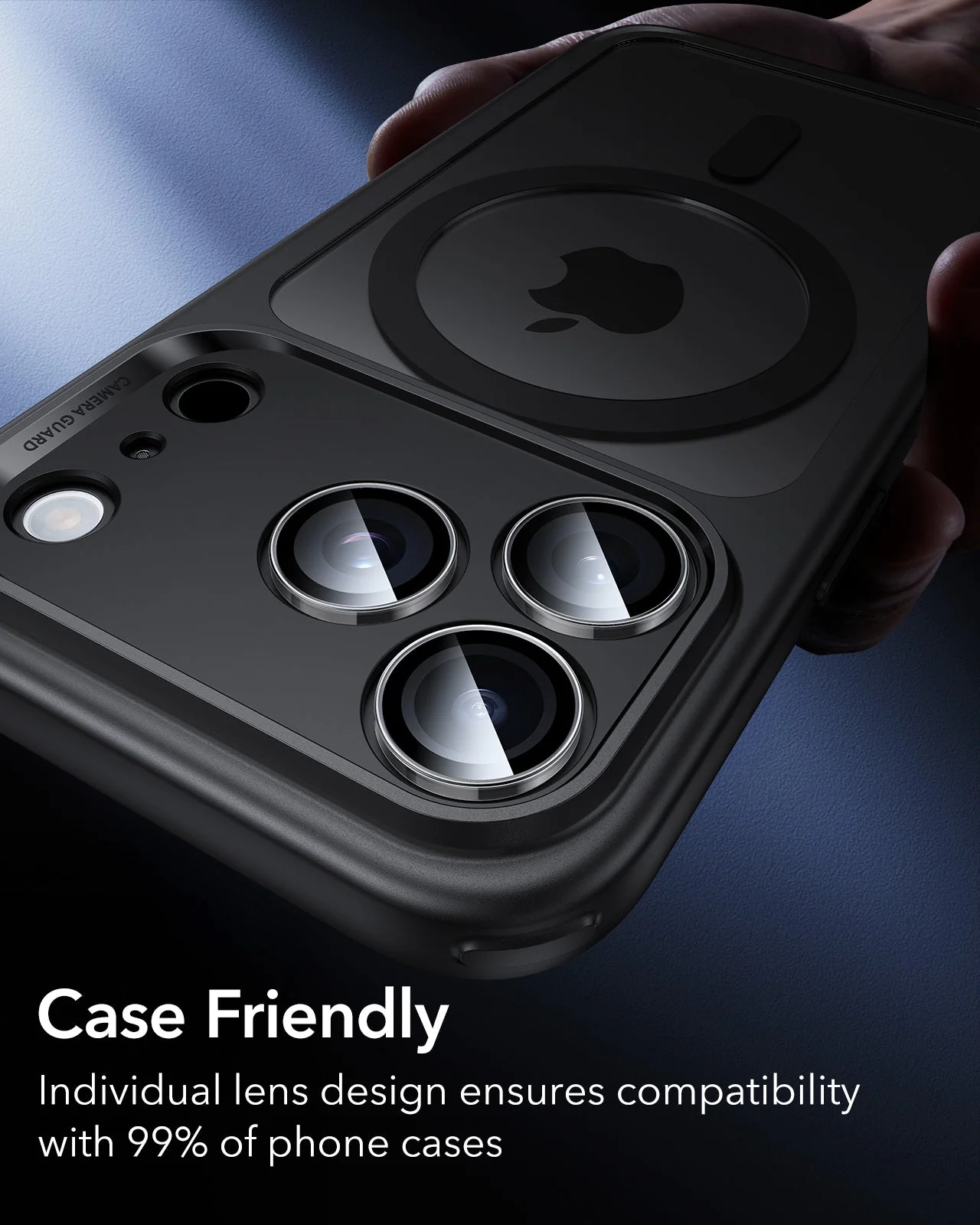 iPhone 17 Pro Max/17 Pro Armorite®️ Camera Lens Protector - Clear - Image 8