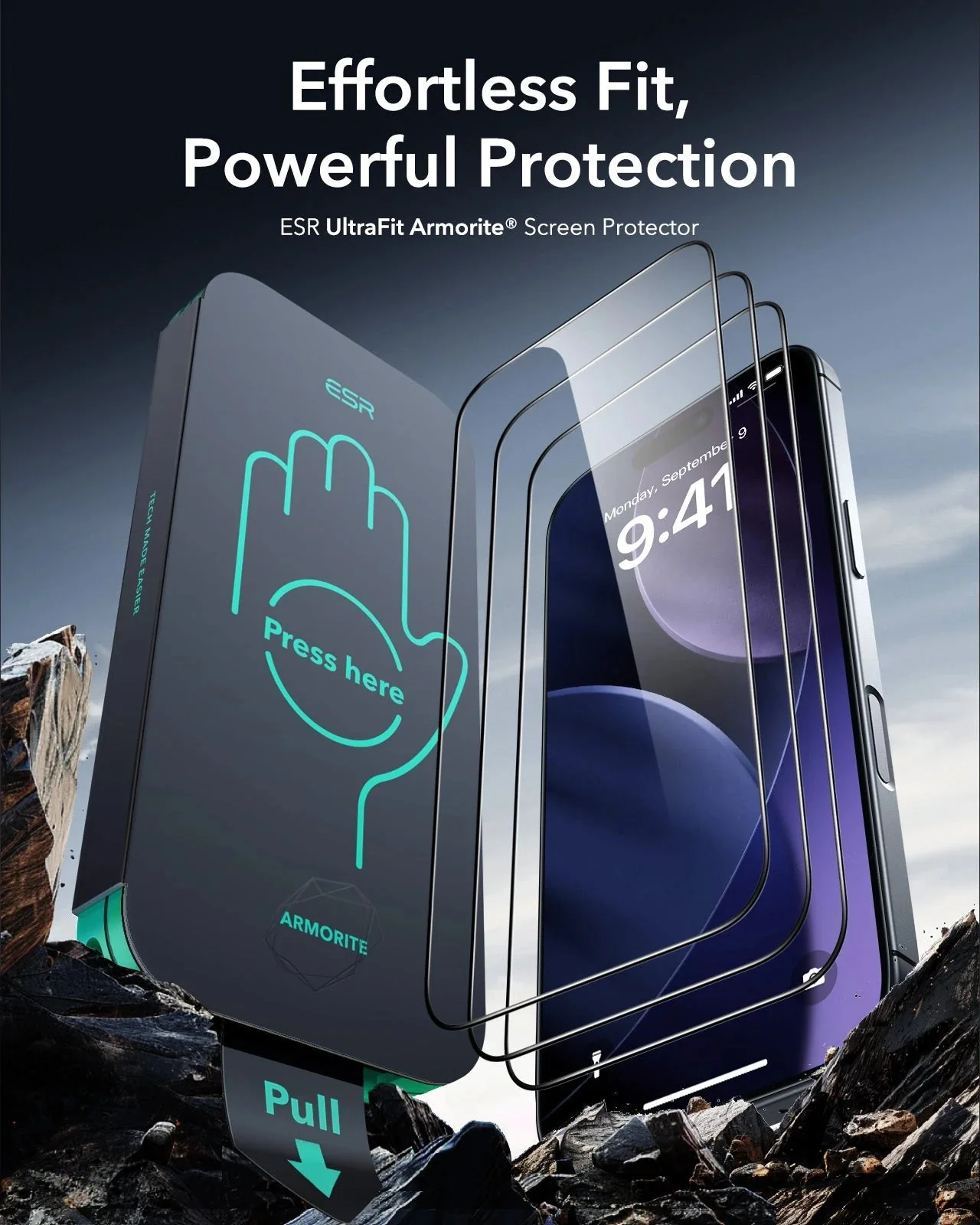 iPhone 17 Pro Max UltraFit Armorite®️ Screen Protector - 3 Pack - Image 2