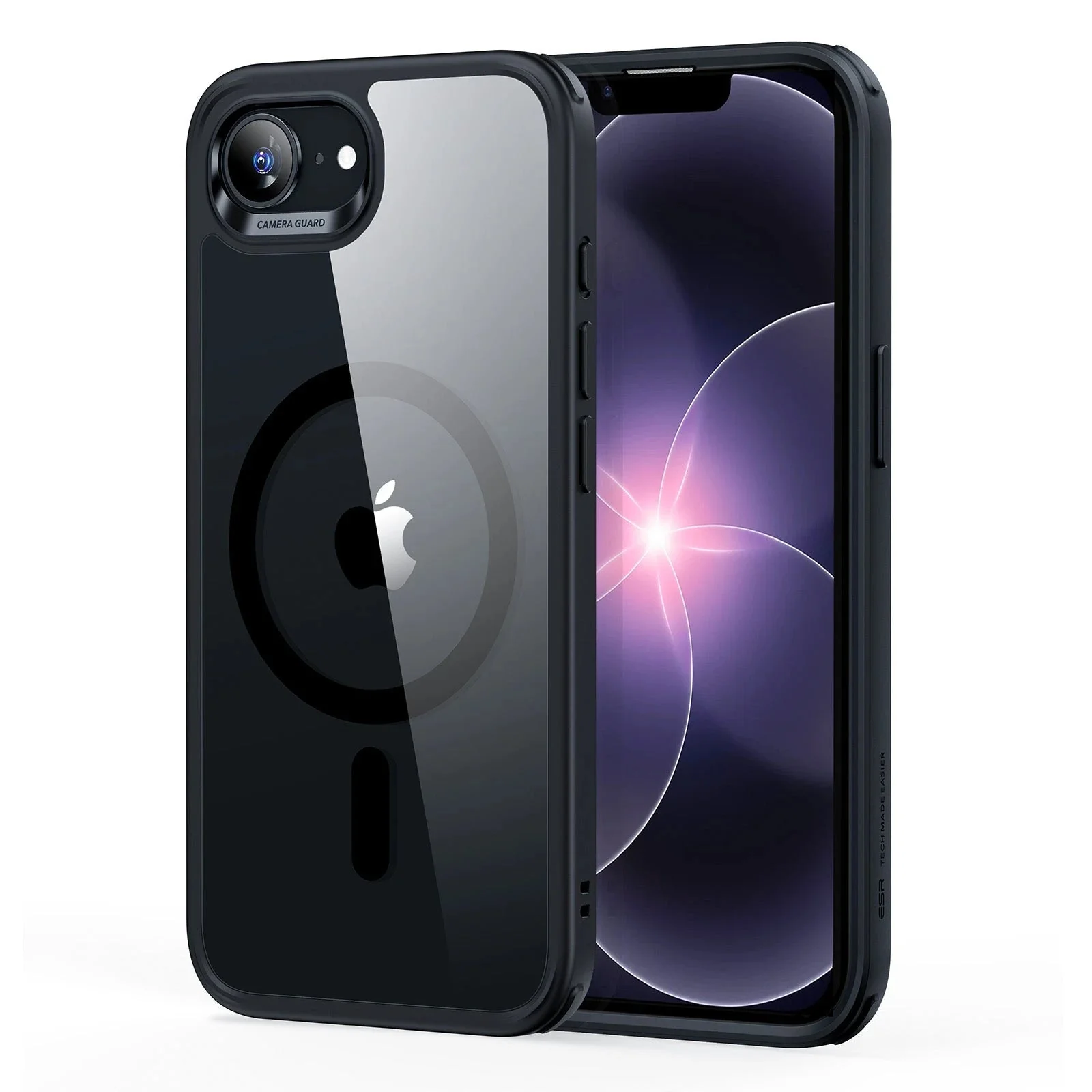 iPhone 17e Classic Hybrid Magnetic Case - Clear Black