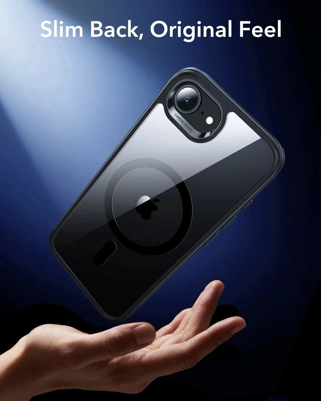 iPhone 17e Classic Hybrid Magnetic Case - Clear Black - Image 7