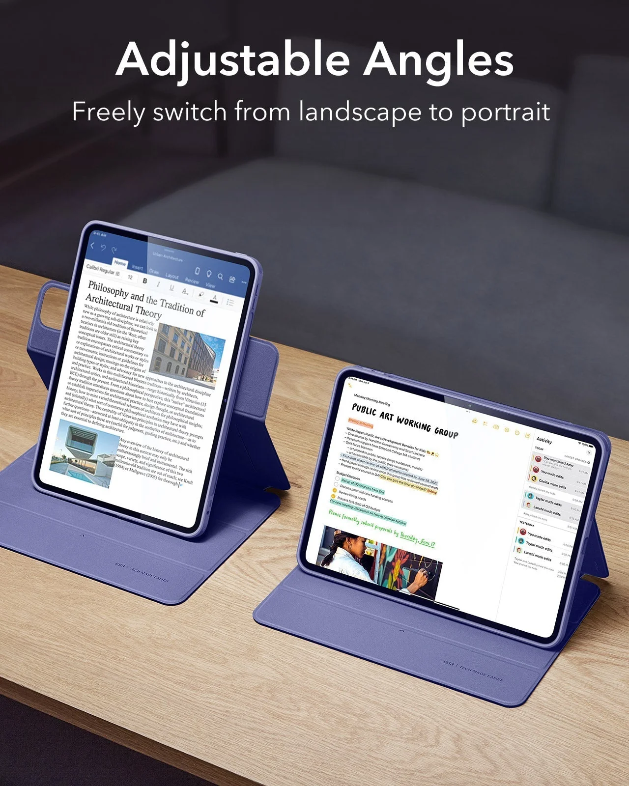 iPad Pro 13ʺ (2025) Rebound Case and Screen Protector Bundle - Lavender - Image 5