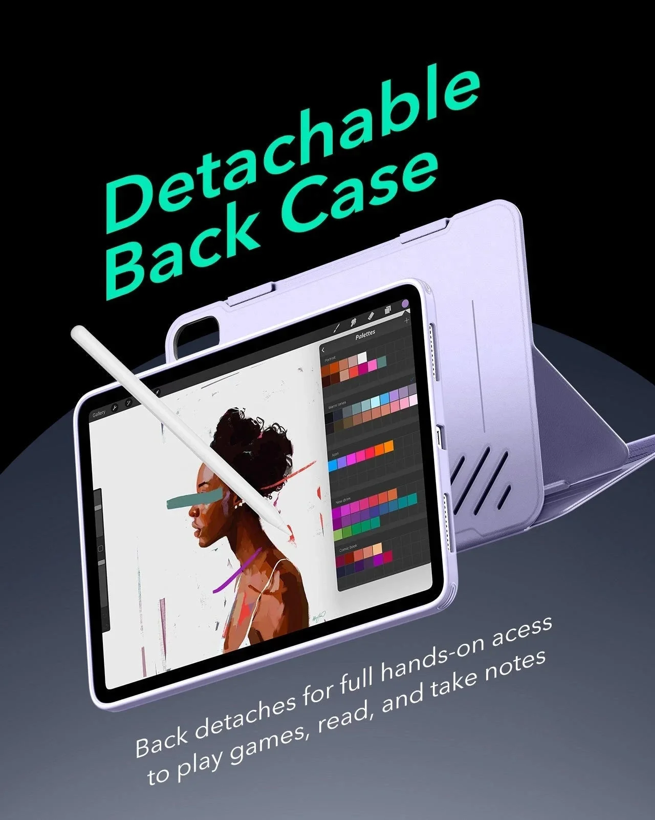 iPad Air 11" (M4) 2026 Shift Magnetic Case - Light Purple - Image 6