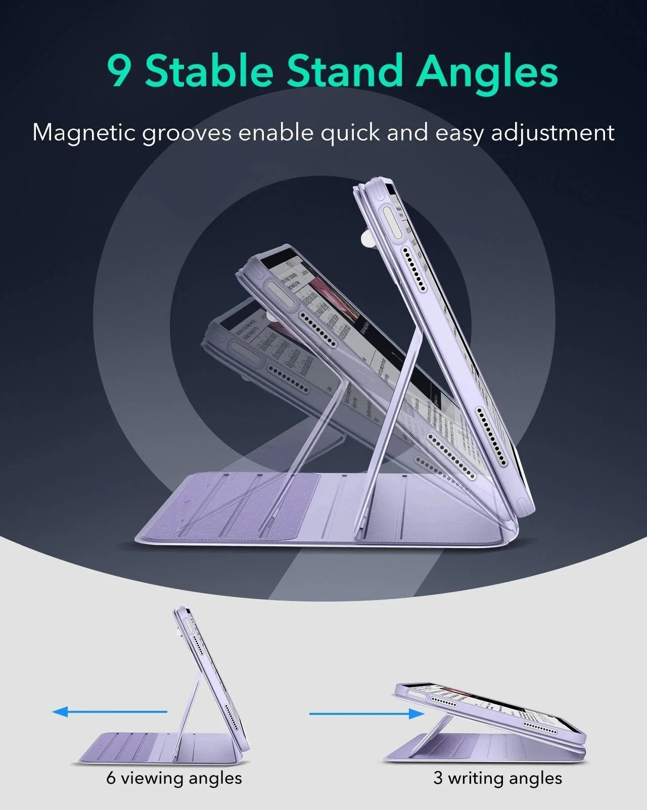 iPad Air 13" (M4) 2026 Shift Magnetic Case - Light Purple - Image 7