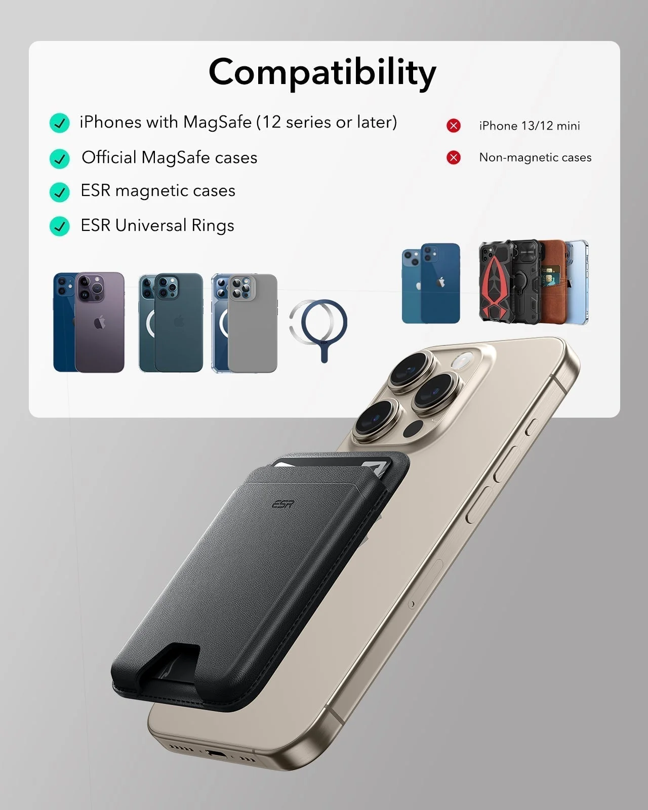 Magnetic Wallet Boost (HaloLock) - Desert Titanium - Image 8