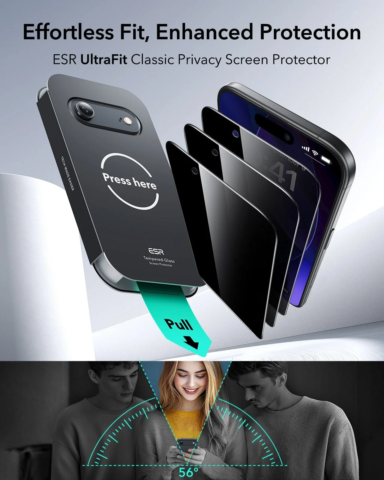 iPhone Air UltraFit Classic Privacy Screen Protector - 3 Pack - Image 2