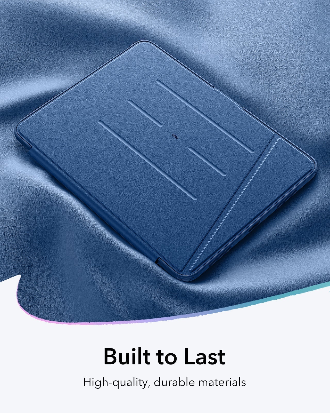 iPad Air 11" (M4) 2026 Bundle Flip Magnetic Case with Pencil Holder & Armorite® Protection - Navy Blue - Image 9