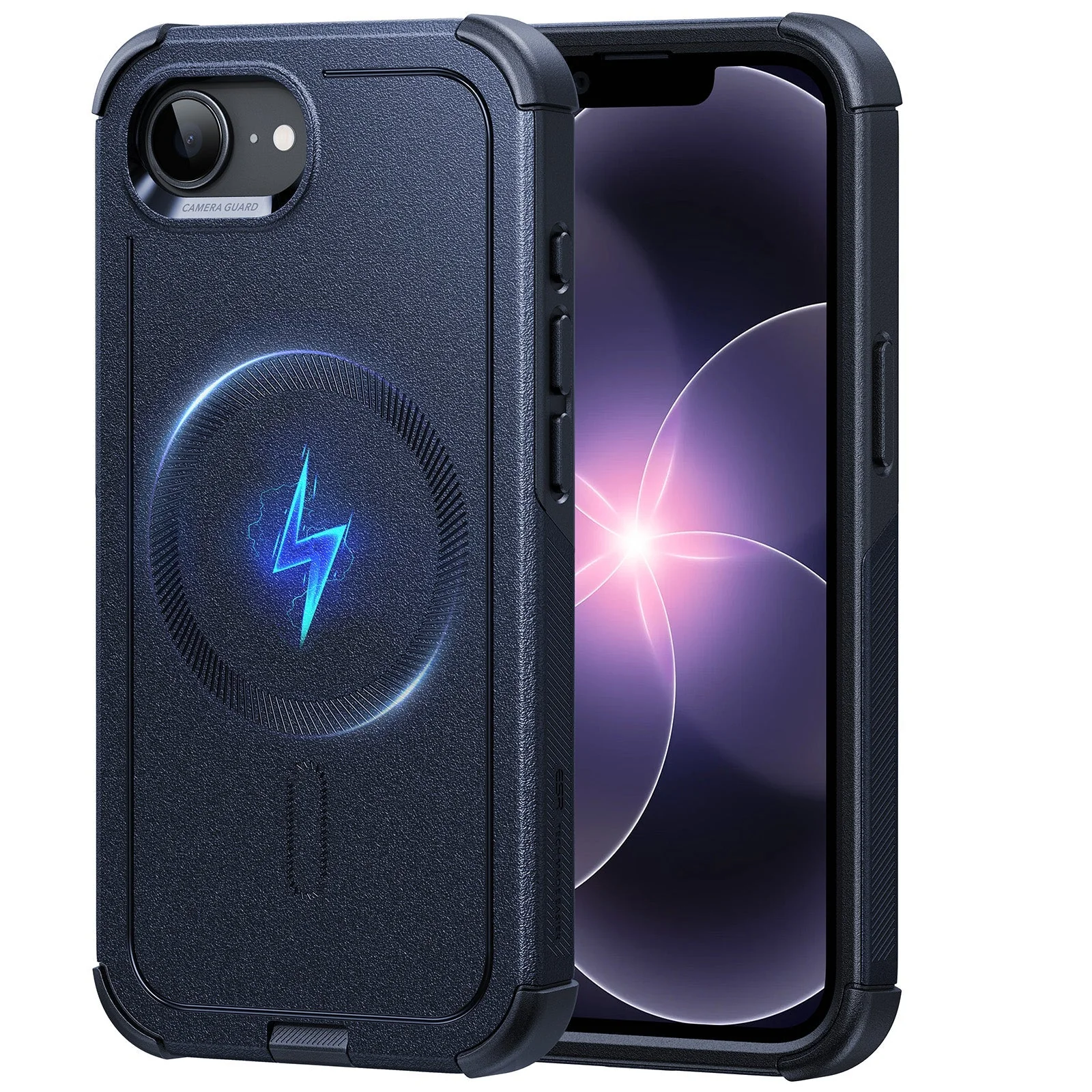 iPhone 17e Cyber Tough Magnetic Case - Navy Blue