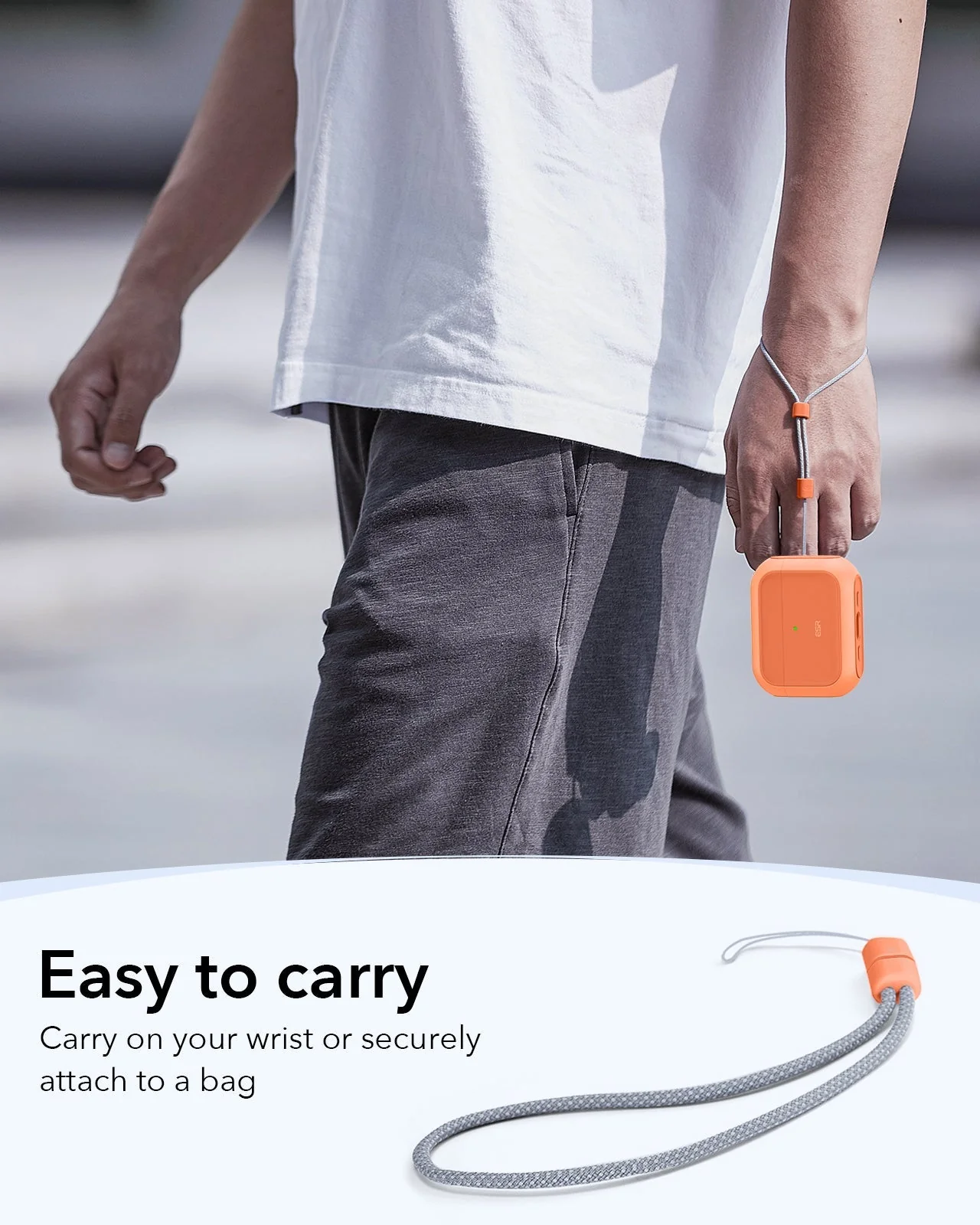 AirPods Pro 3 Orbit Hybrid Magnetic Case - Orange - Image 8