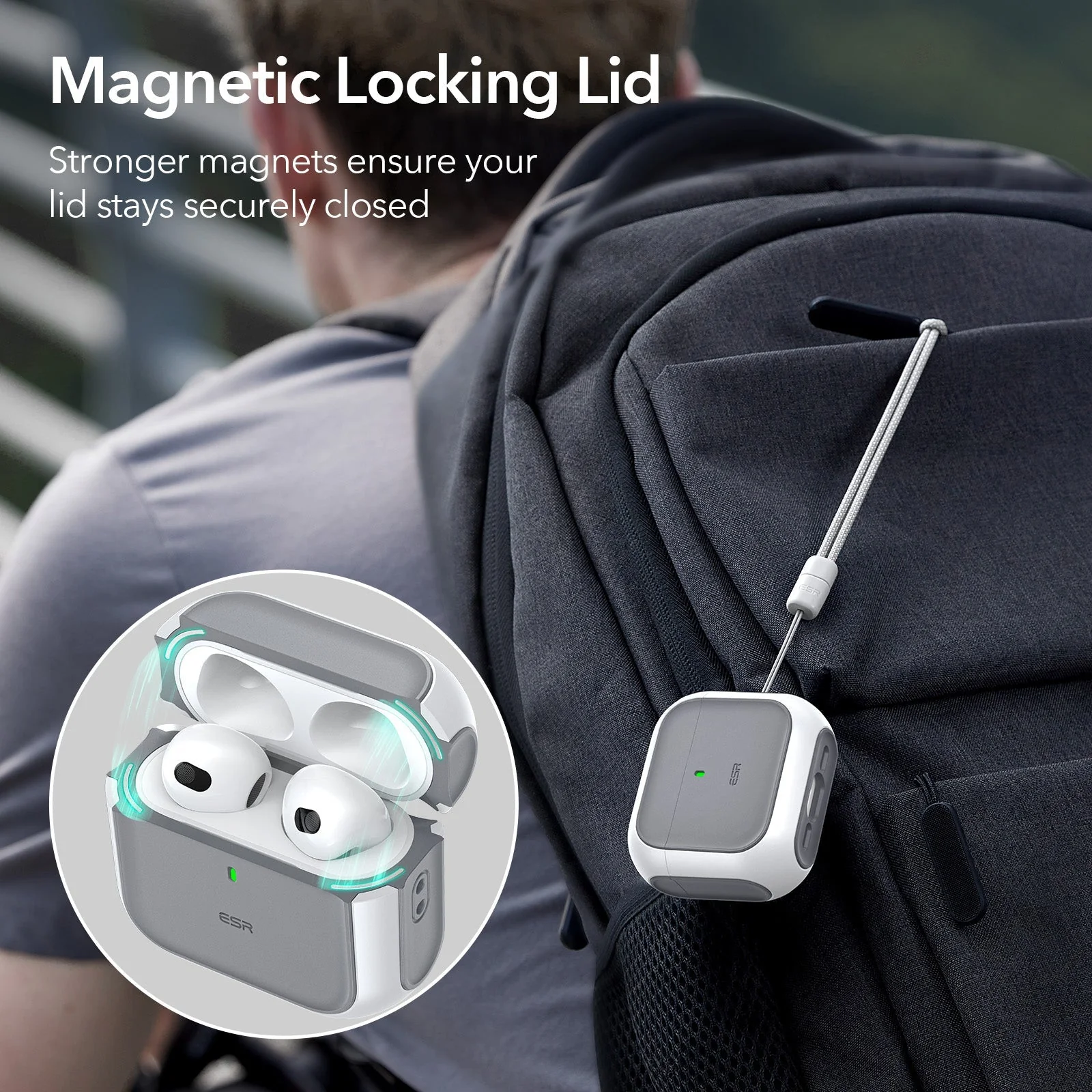 Orbit Hybrid Everyday-Carry Bundle for AirPods 4 - Blue - Image 4