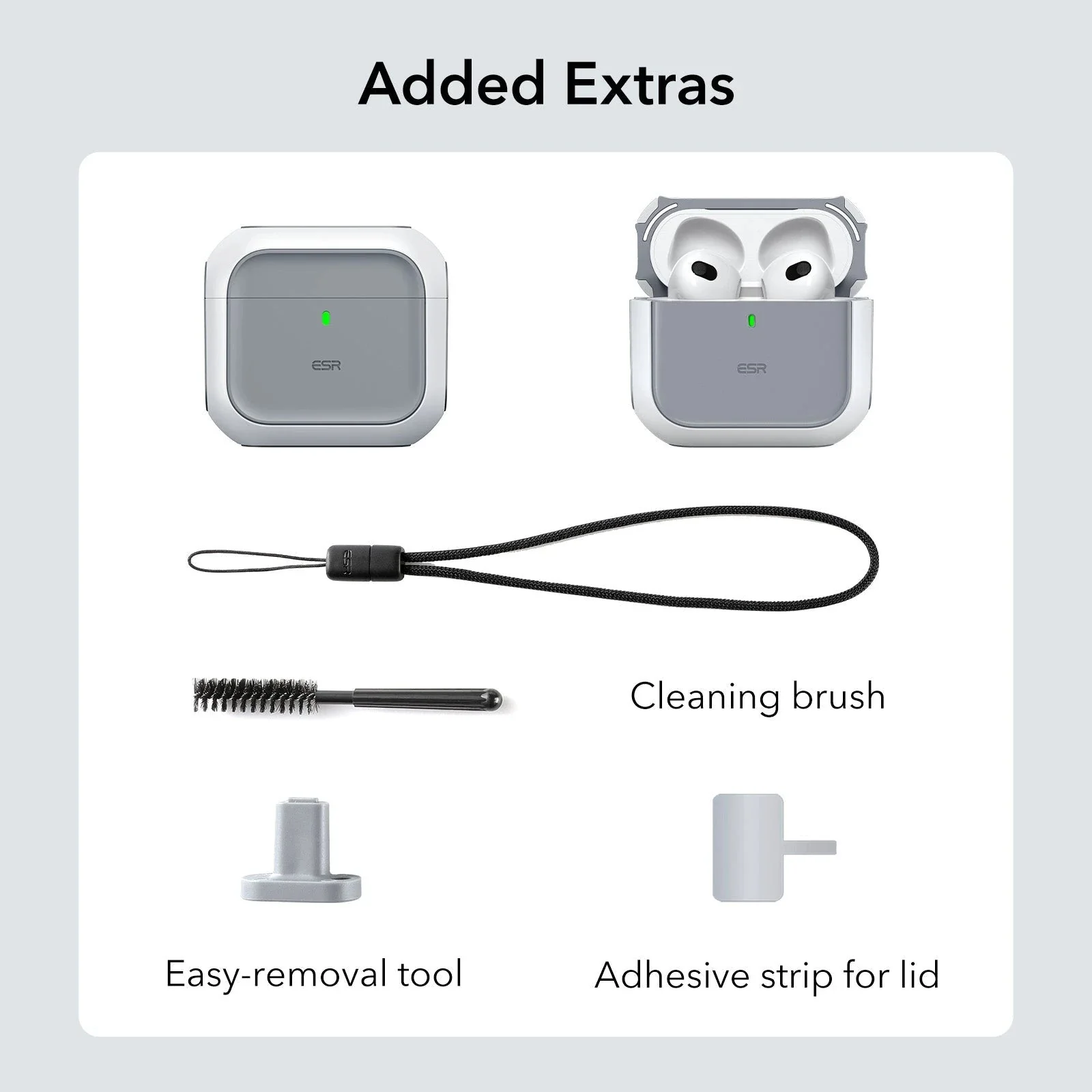 Orbit Hybrid Snap-and-Charge Bundle for AirPods 4 - Black - Image 10