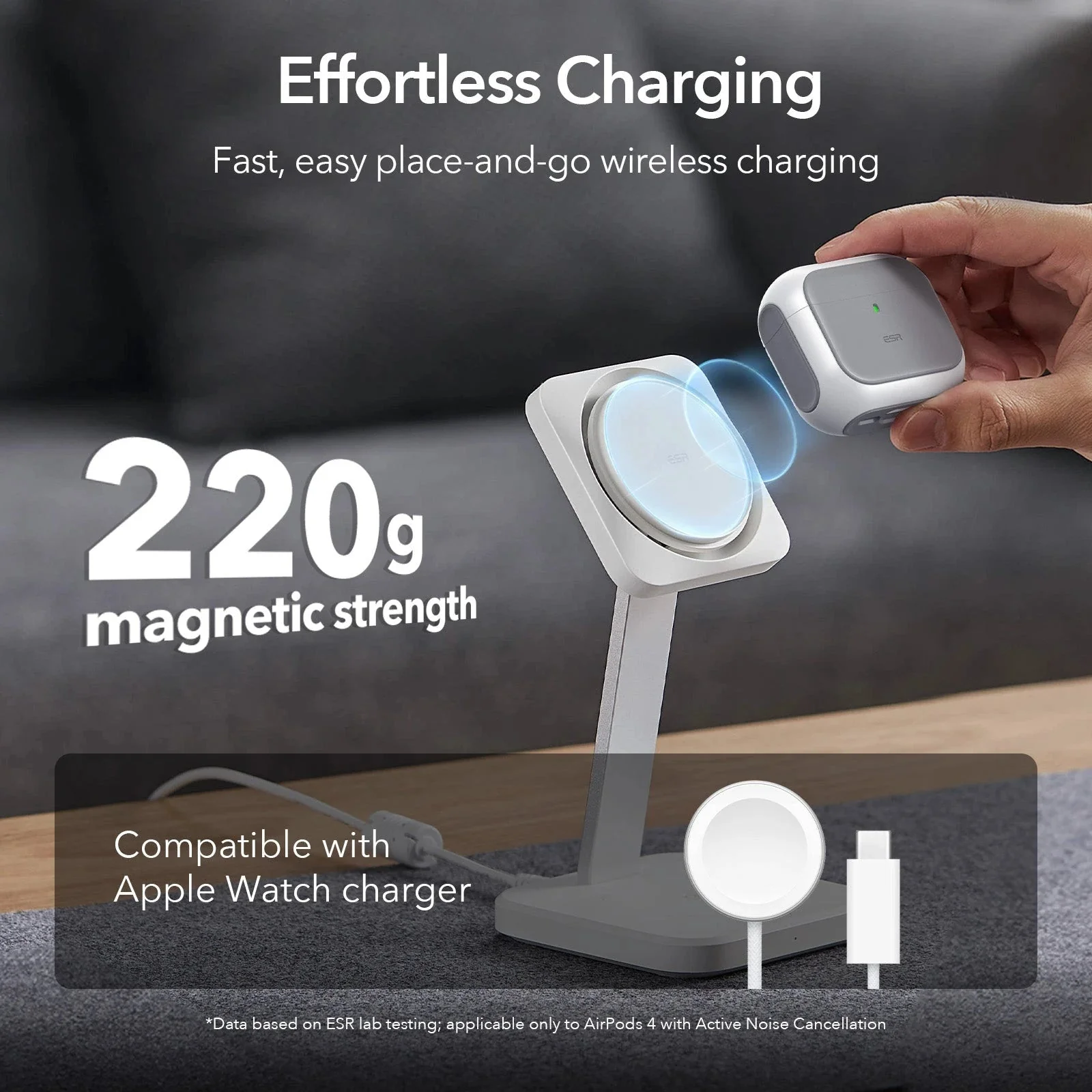 Orbit Hybrid Snap-and-Charge Bundle for AirPods 4 - Blue - Image 5