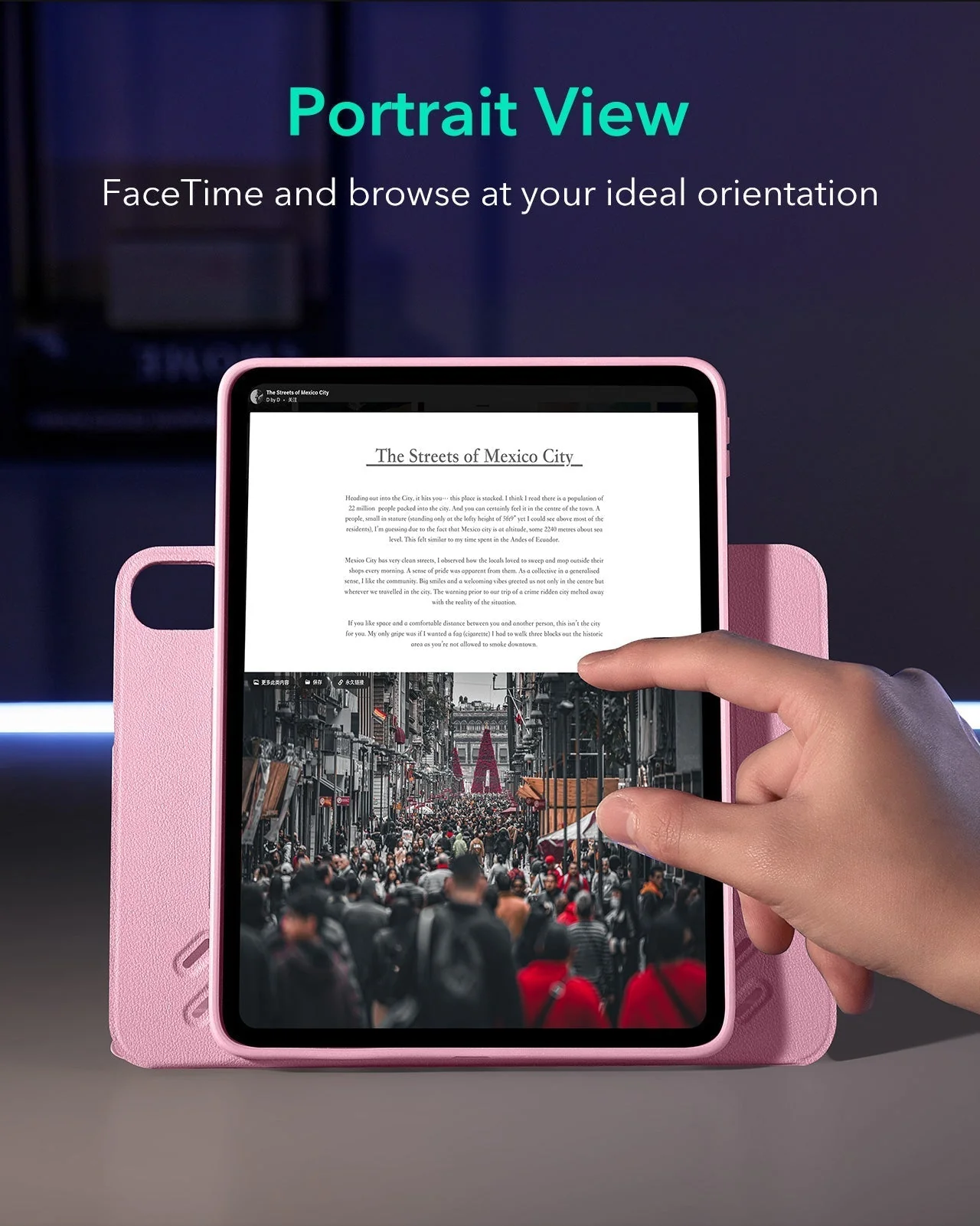 iPad Air 11" (M4) 2026 Shift Magnetic Case - Pink - Image 5