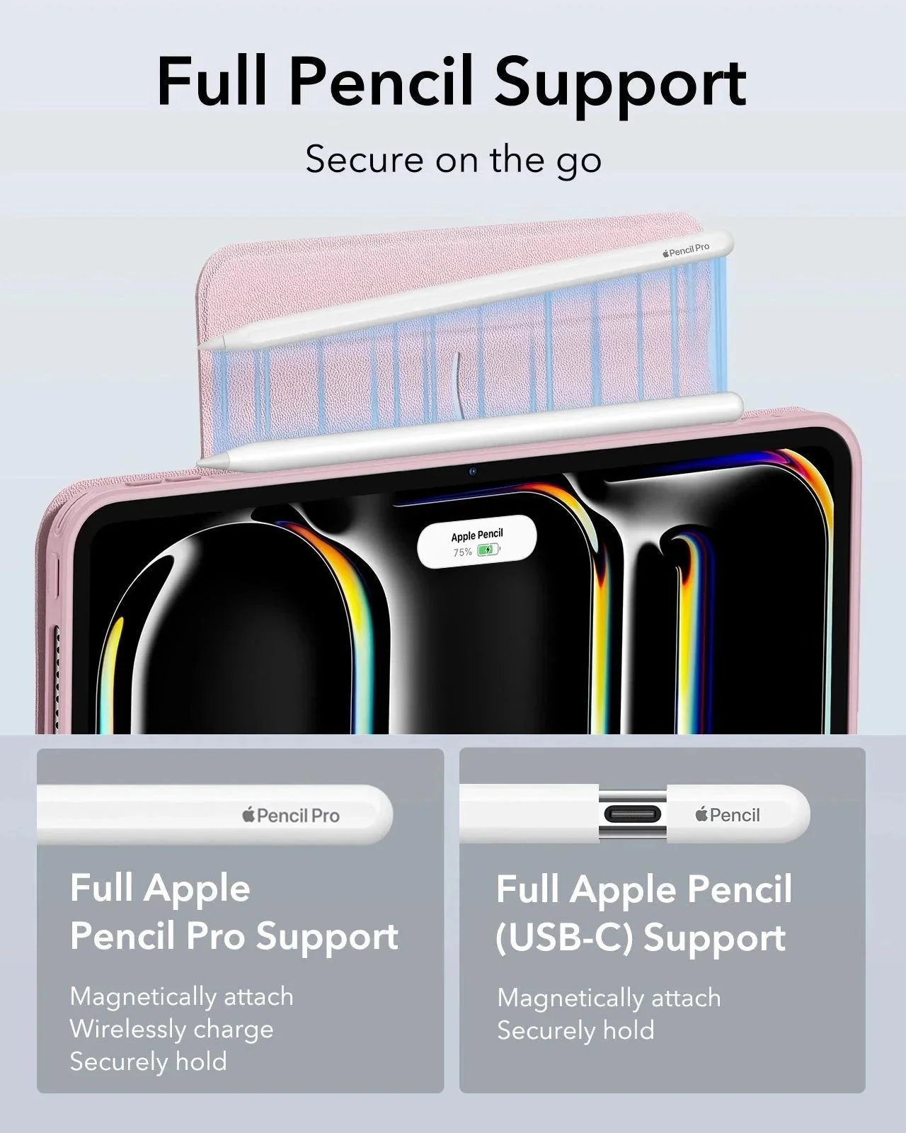 iPad Pro 11ʺ (2025) Rebound Case and Screen Protector Bundle - Pink - Image 8