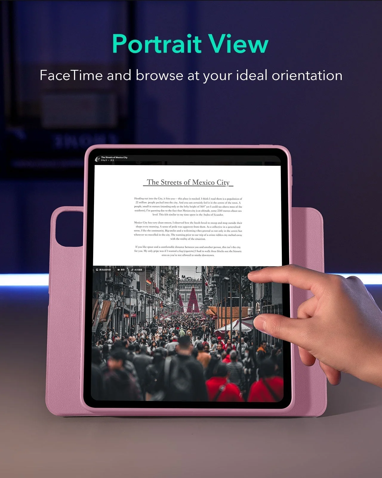 iPad Pro 13ʺ (2025) Shift Transformation with Digital Pencil Bundle - Pink - Image 5