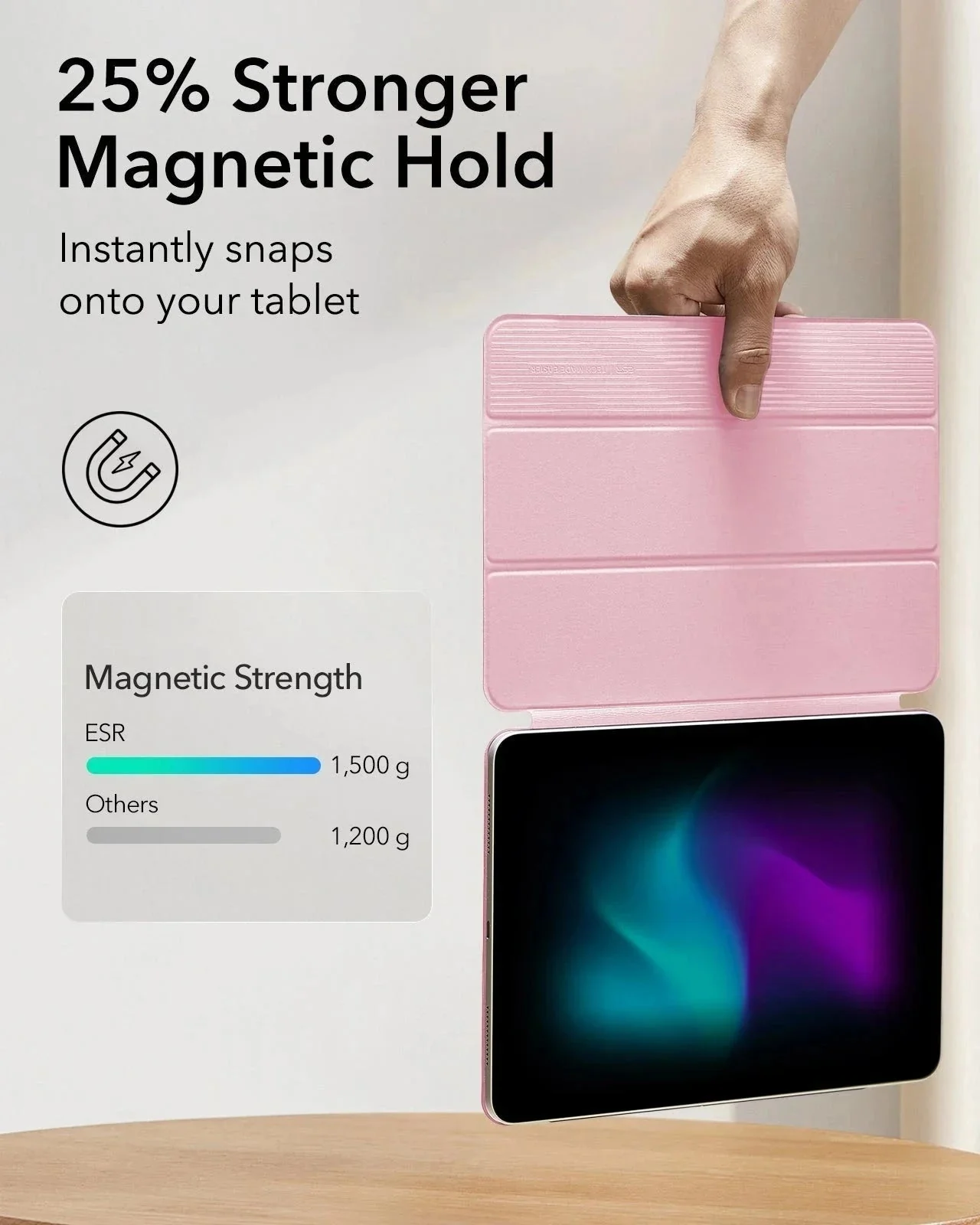 iPad Pro 11" (2025) Rebound Magnetic Case - Pink - Image 9