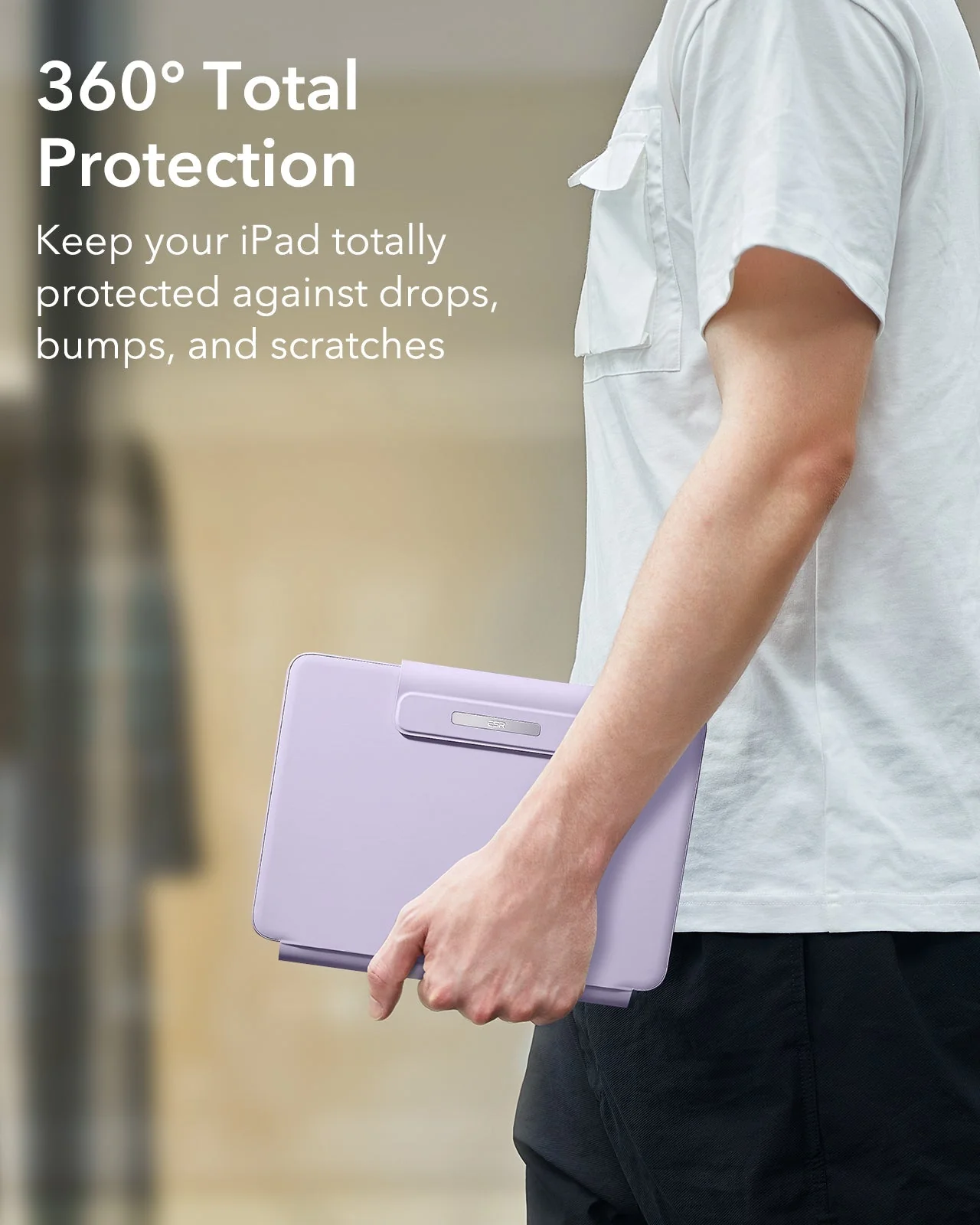 iPad Air 11” (M4) 2026 Rebound Magnetic Keyboard Case - US Layout-Purple - Image 9