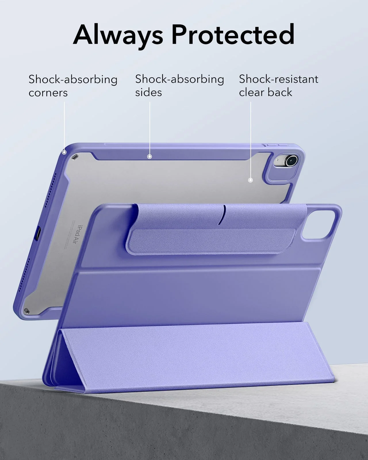 iPad Air 11" (M4) 2026 Rebound Hybrid Case 360 - Purple - Image 8