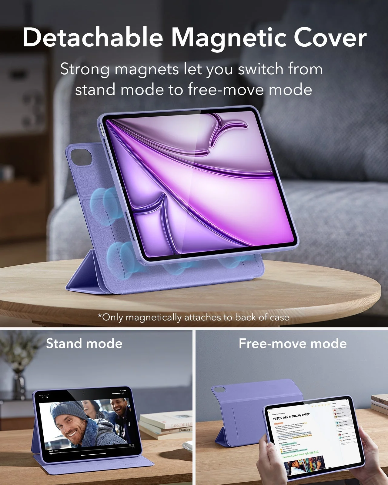iPad Air 13" (M4) 2026 Rebound Hybrid Case 360 - Purple - Image 4