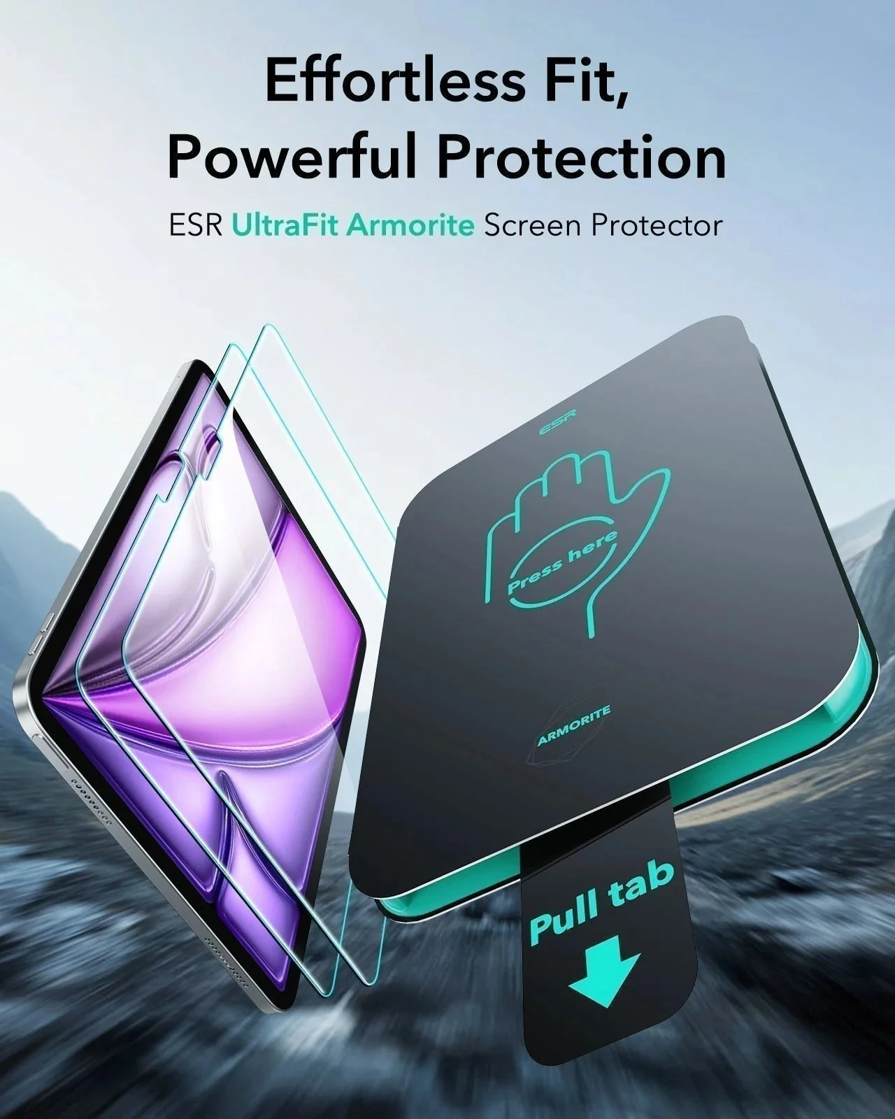 iPad Air 13" (M4) 2026 Bundle Rebound Magnetic Keyboard Case 360, Armorite & Paper-Feel Screen Protectors - US Layout-Purple - Image 2