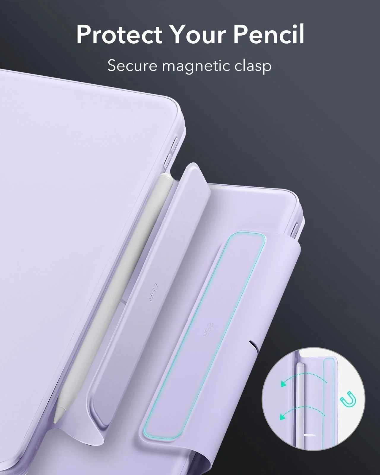 iPad Air 13" (M4) 2026 Bundle Rebound Magnetic Keyboard Case 360, Armorite & Paper-Feel Screen Protectors - US Layout-Purple - Image 9