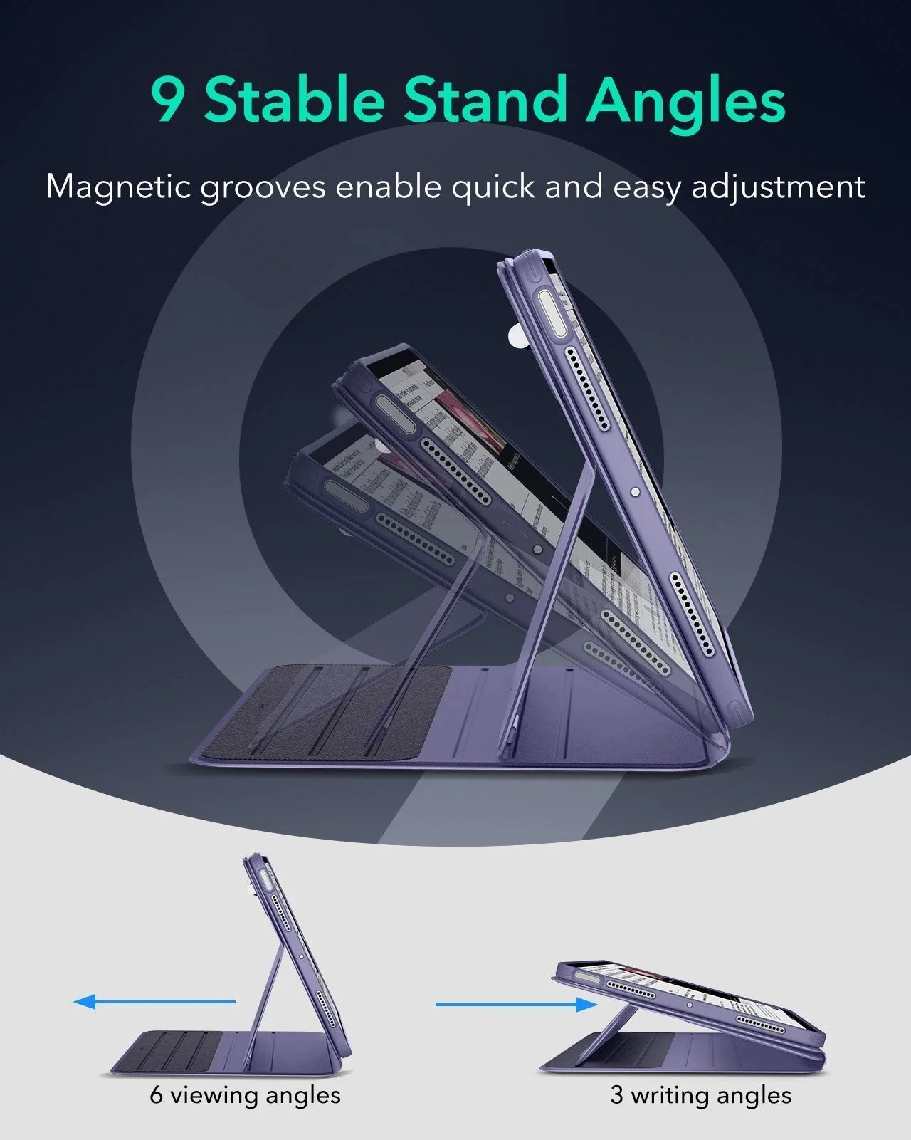iPad Air 11" (M4) 2026 Bundle Shift Magnetic Case & Armorite® Protection - Purple - Image 7