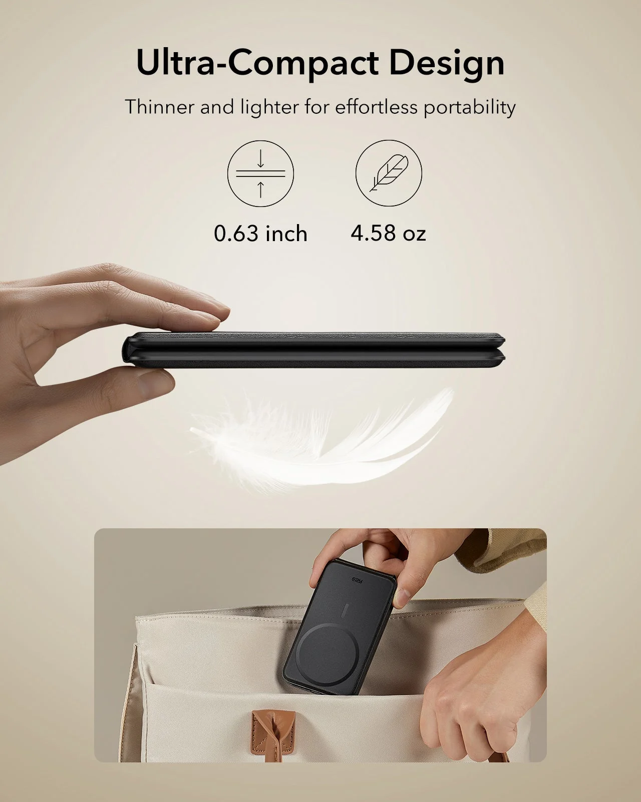 15W 3-in-1 Travel Wireless Charging Set (Bag Included) - Black - UK Plug - Image 10