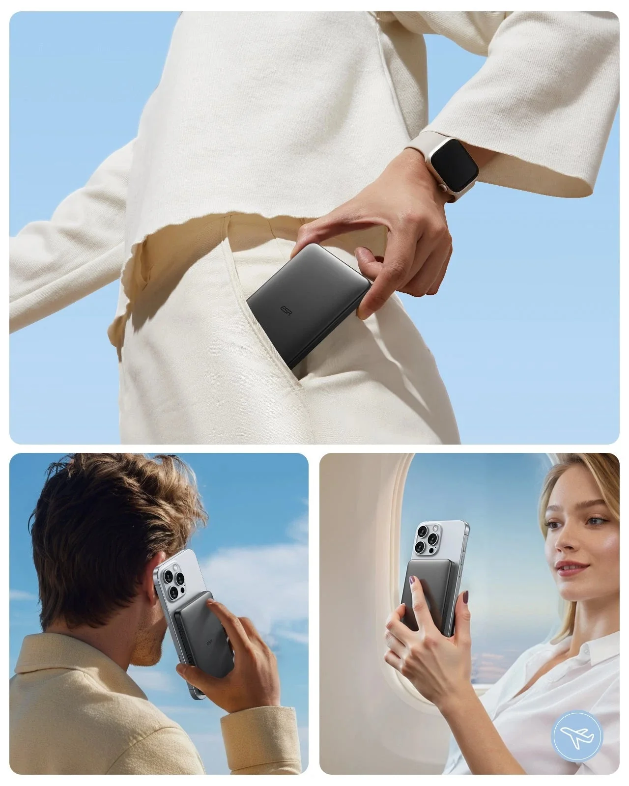 15W MagSlim Power Bank (5K) - Black - Image 10