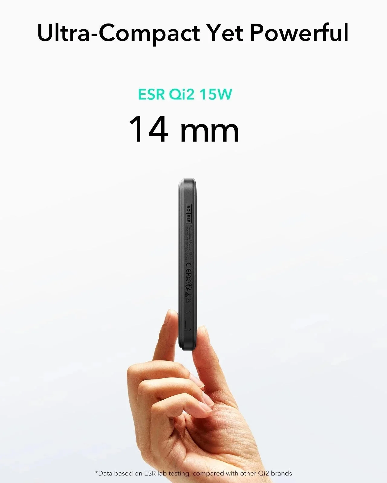 15W MagSlim Power Bank (5K) - Black - Image 7