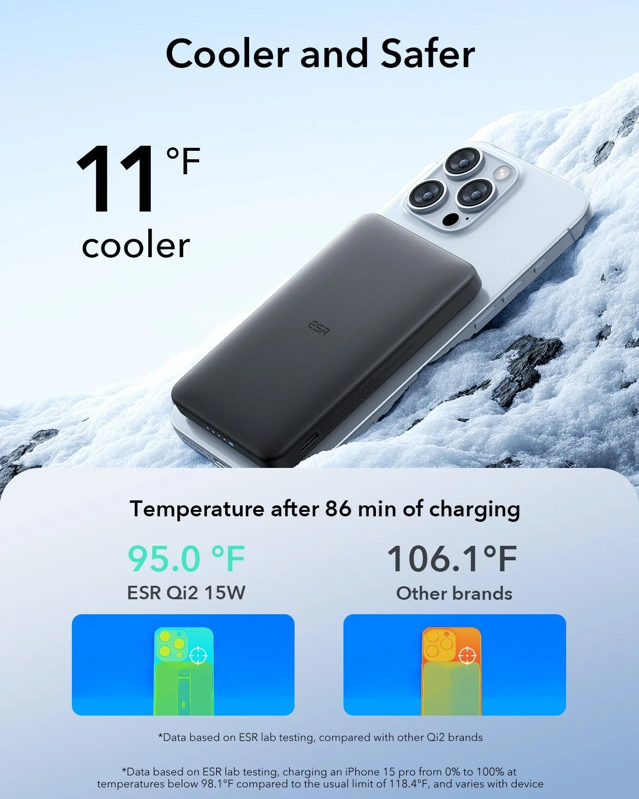 15W MagSlim Power Bank (5K) - Black - Image 8