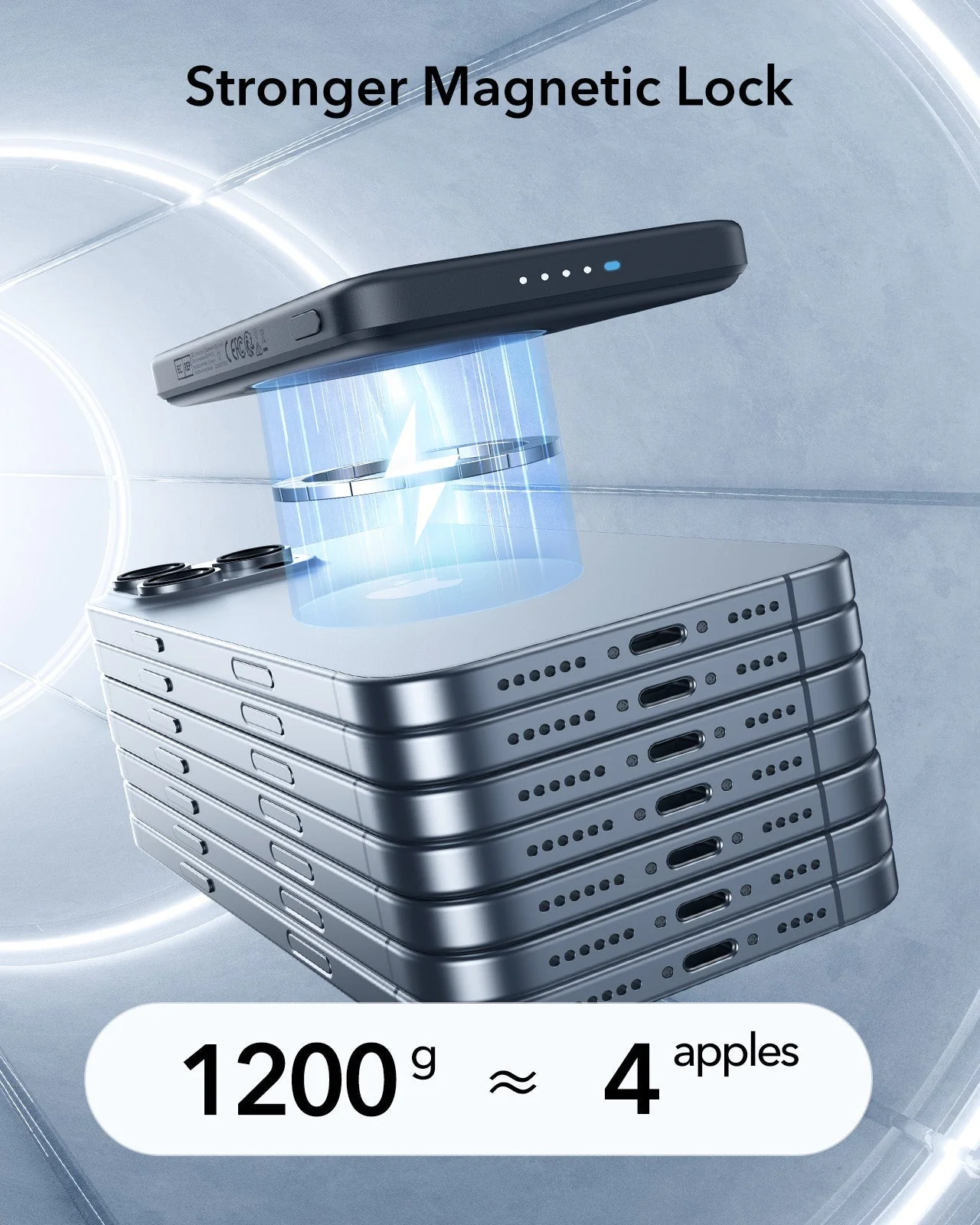 15W MagSlim Power Bank (5K) - Black - Image 9
