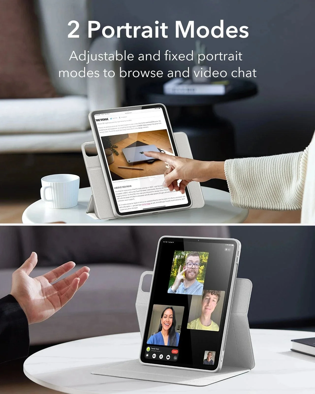 iPad Pro 13ʺ (2025) Rebound Hybrid Case 360 - Brilliant White - Image 6