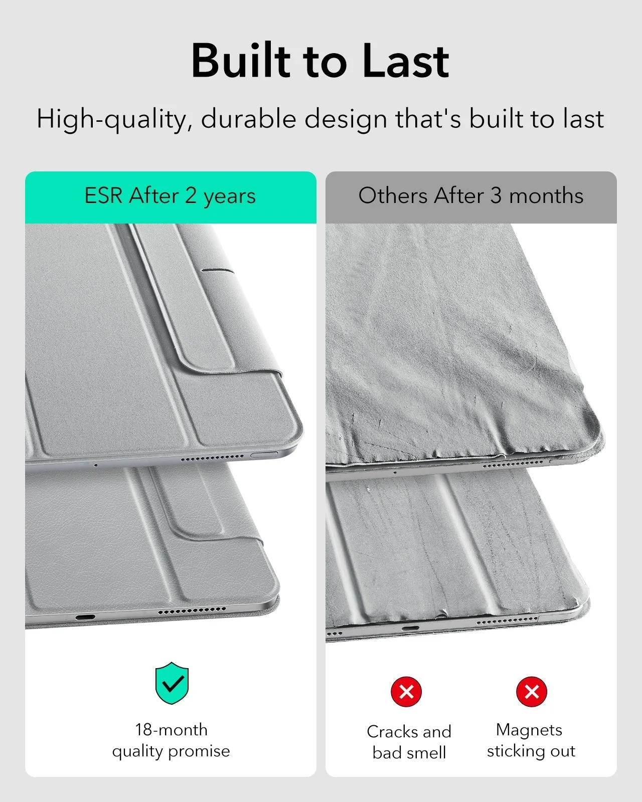 iPad Pro 13" (2025) Rebound Magnetic Case - Grey - Image 4