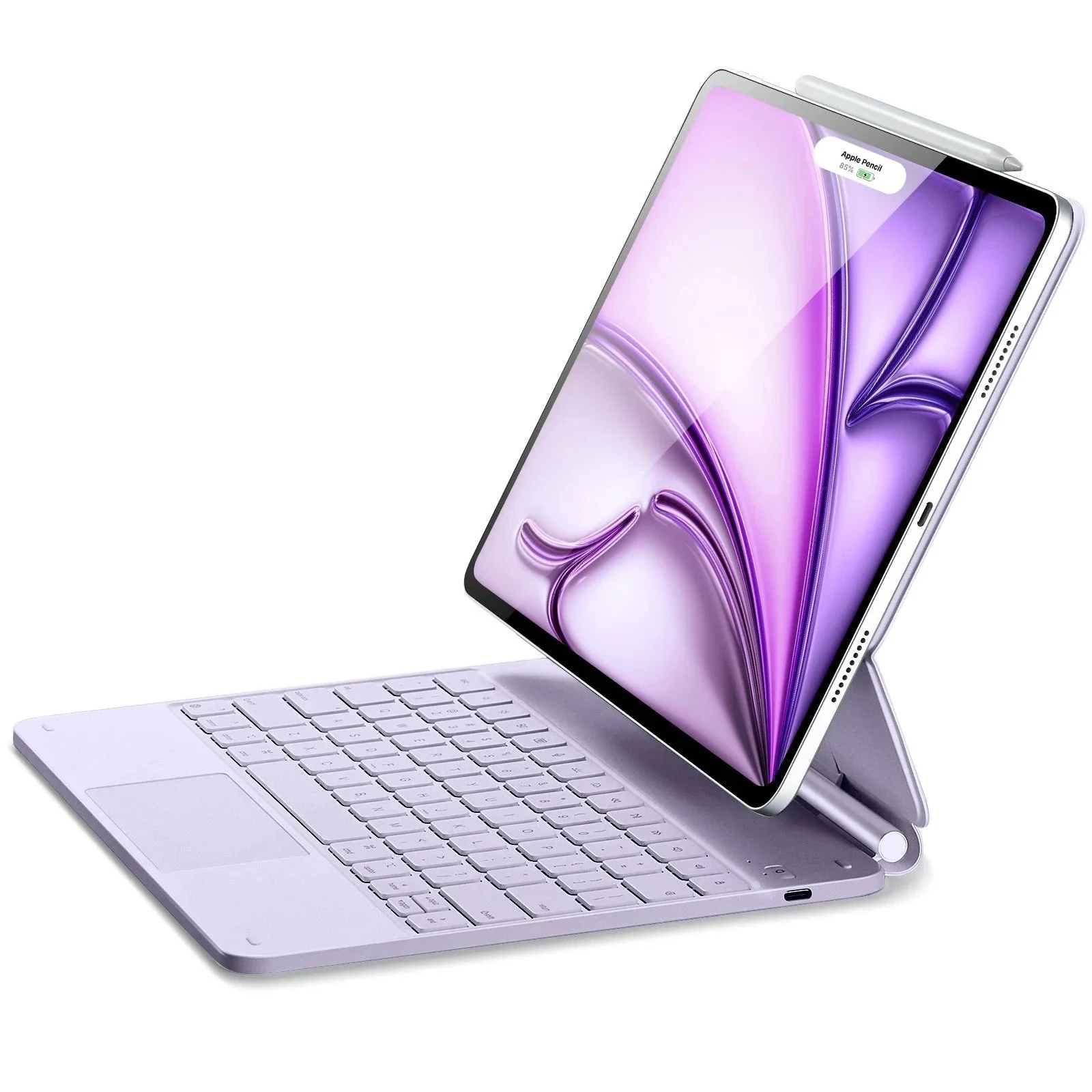 iPad Air 13” (M4) 2026 Rebound Magnetic Keyboard Case - US Layout-Purple - Image 3