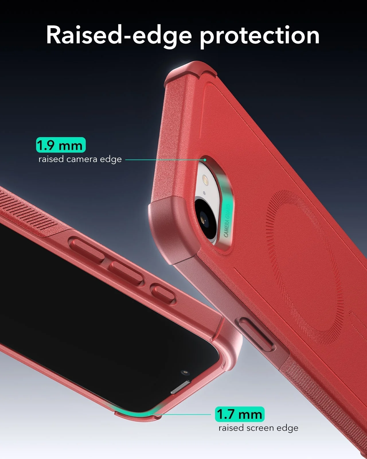 iPhone 17e Cyber Tough Magnetic Case - Red - Image 5