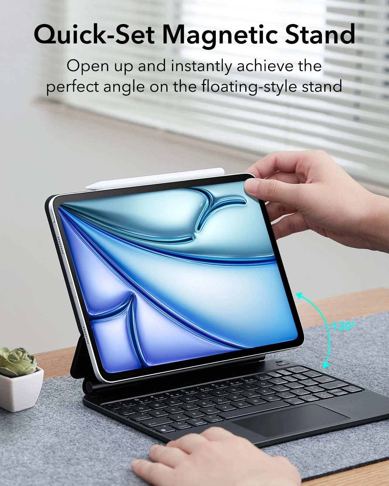 iPad Air 11" (M4, 2026) Rebound Magnet-Tastaturhülle - DE Layout - Image 5