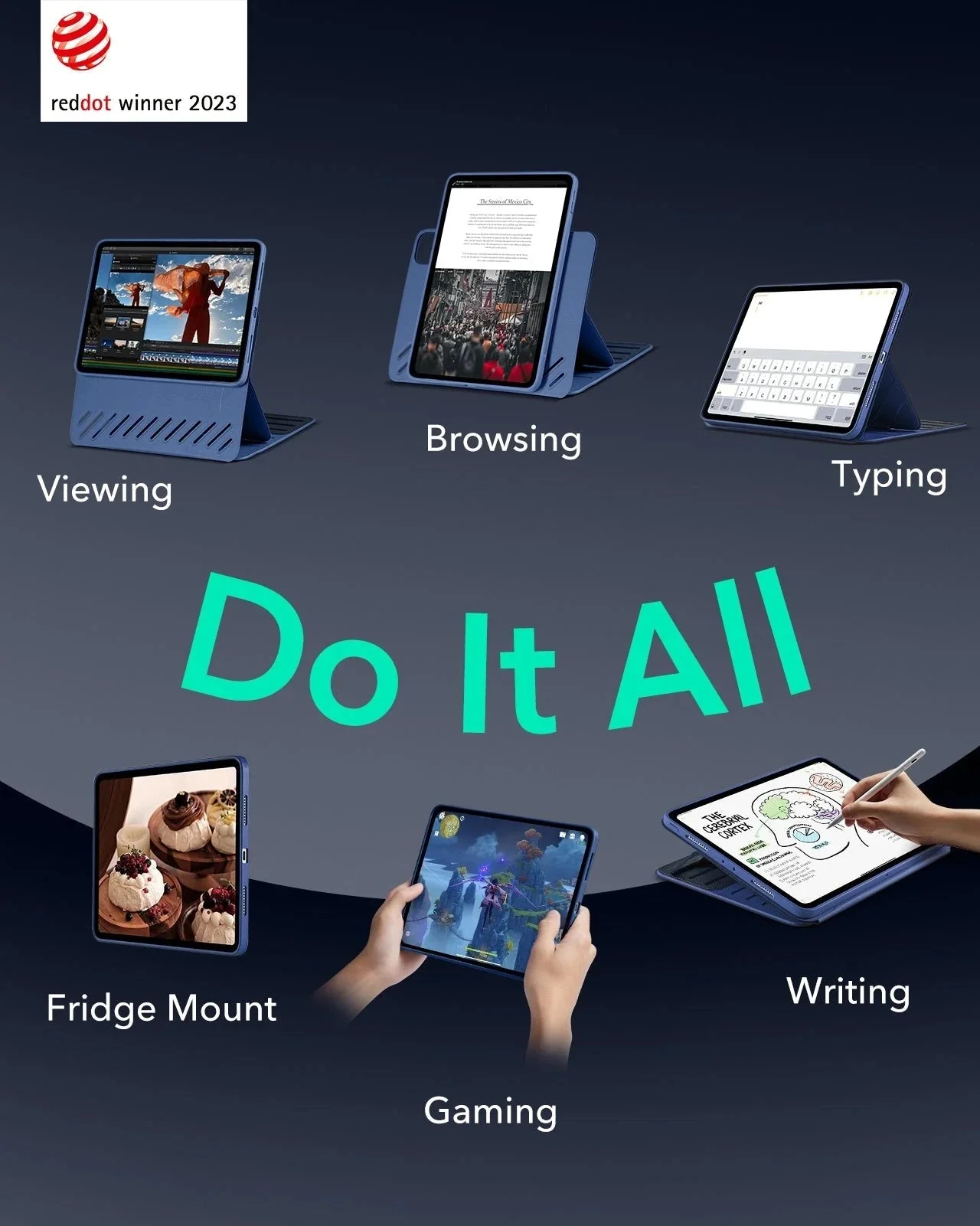 iPad Pro 11ʺ (2025) Shift Transformation with Digital Pencil Bundle - Blue - Image 2