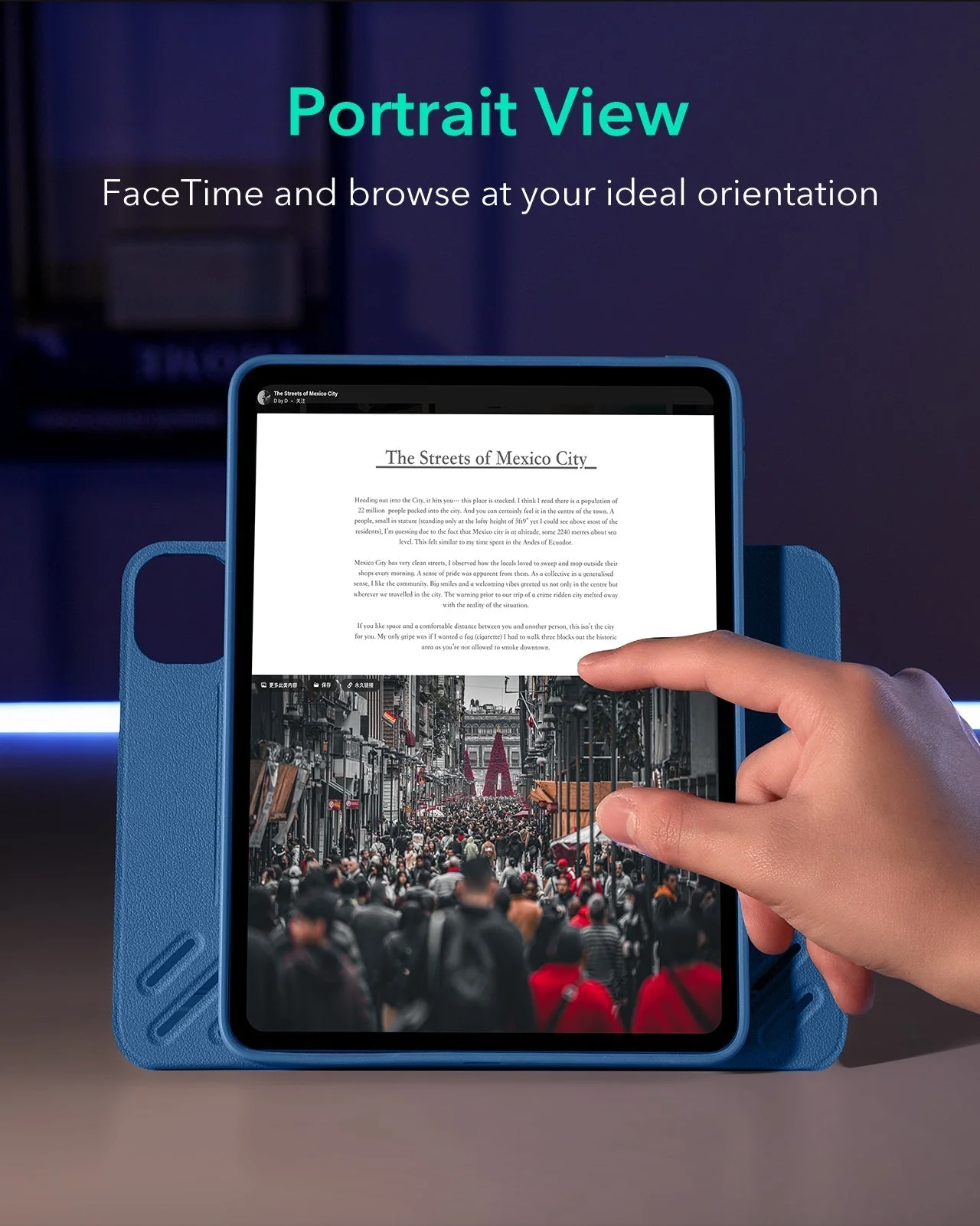 iPad Pro 11ʺ (2025) Shift Transformation with Digital Pencil Bundle - Blue - Image 6