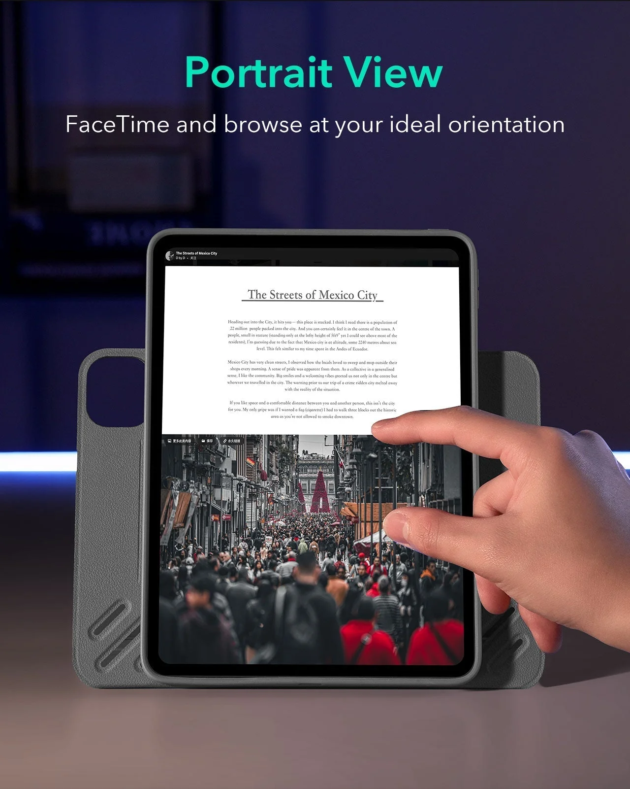 iPad Pro 11ʺ (2025) Shift Magnetic Case - Gray - Image 5