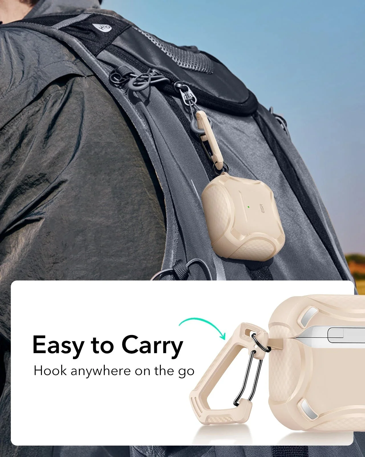 AirPods 4 Cyber Tough Case (HaloLock) - Titanium - Image 9